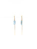 Blue Topaz Threader Earrings