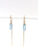 Blue Topaz Threader Earrings