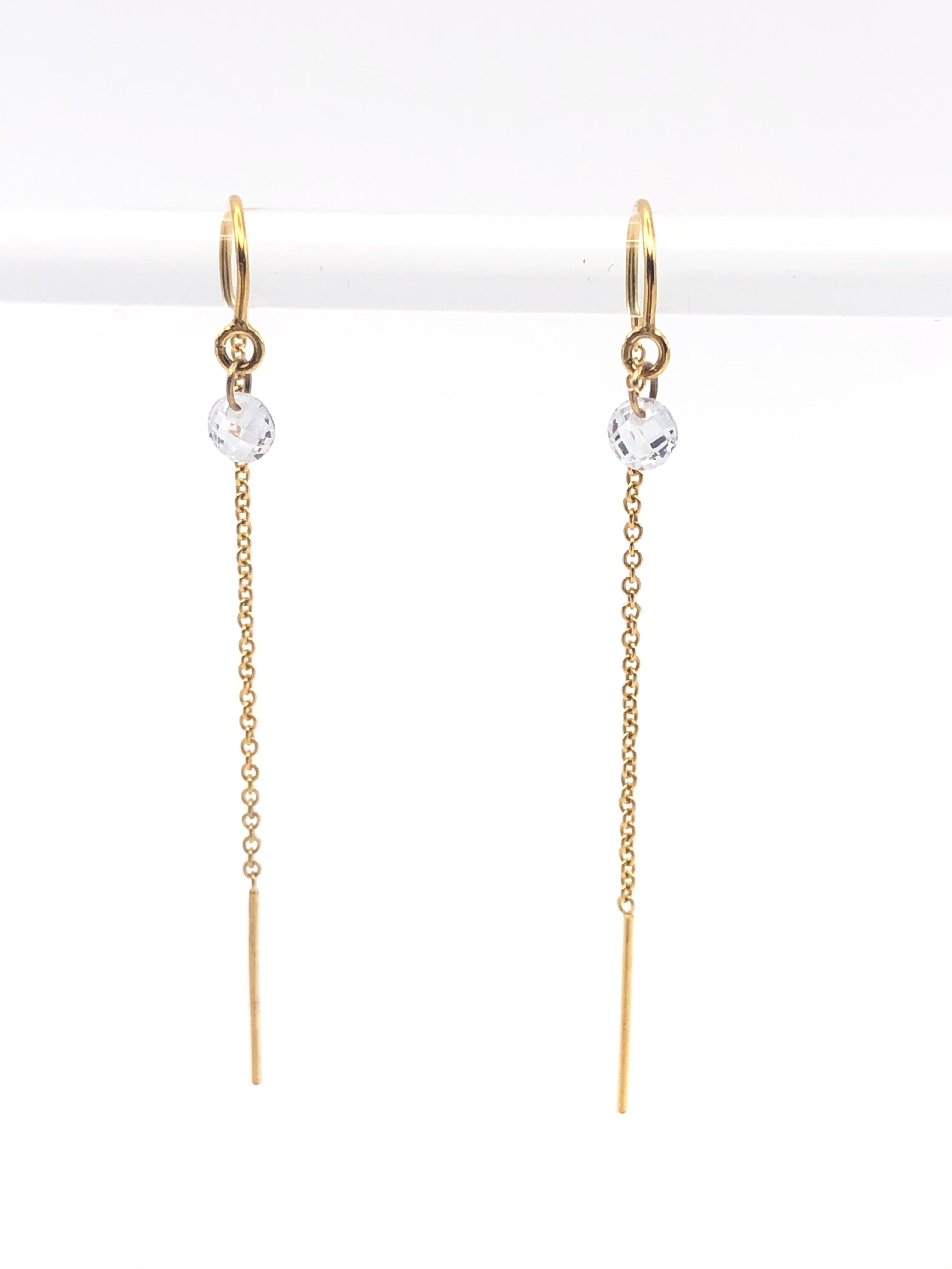 Crystal Threader Earrings