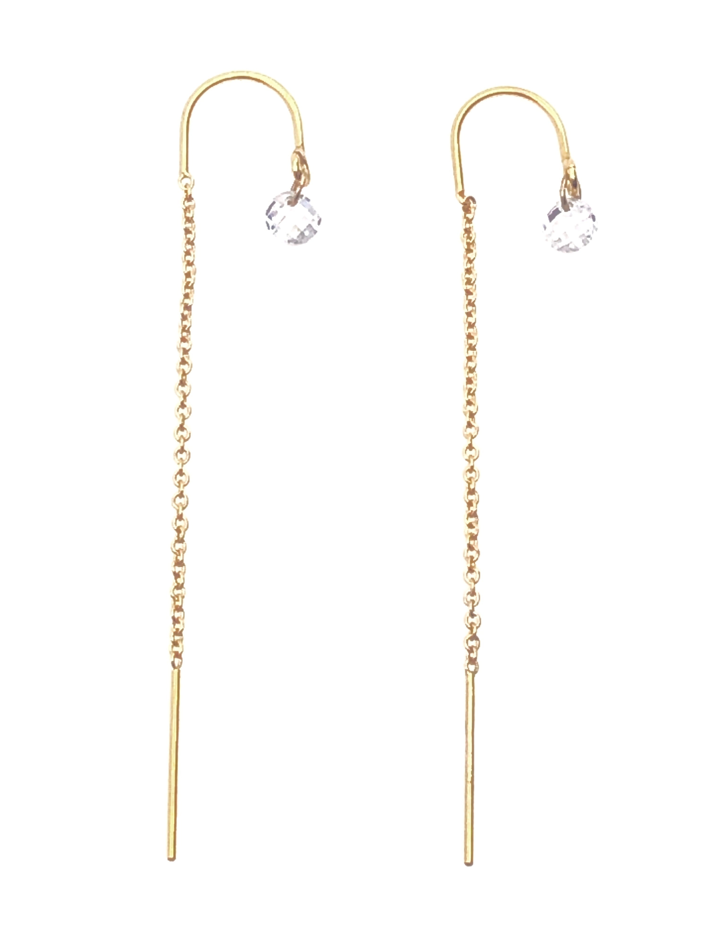 Crystal Threader Earrings