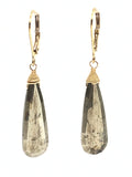 Pyrite Tear Drop Earrings