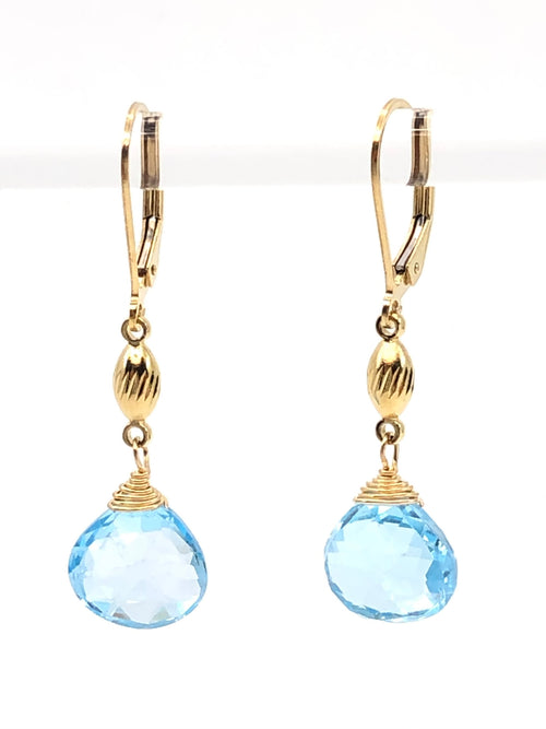 Blue Topaz Earrings