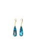 Blue Turquoise Tear Drop Earrings
