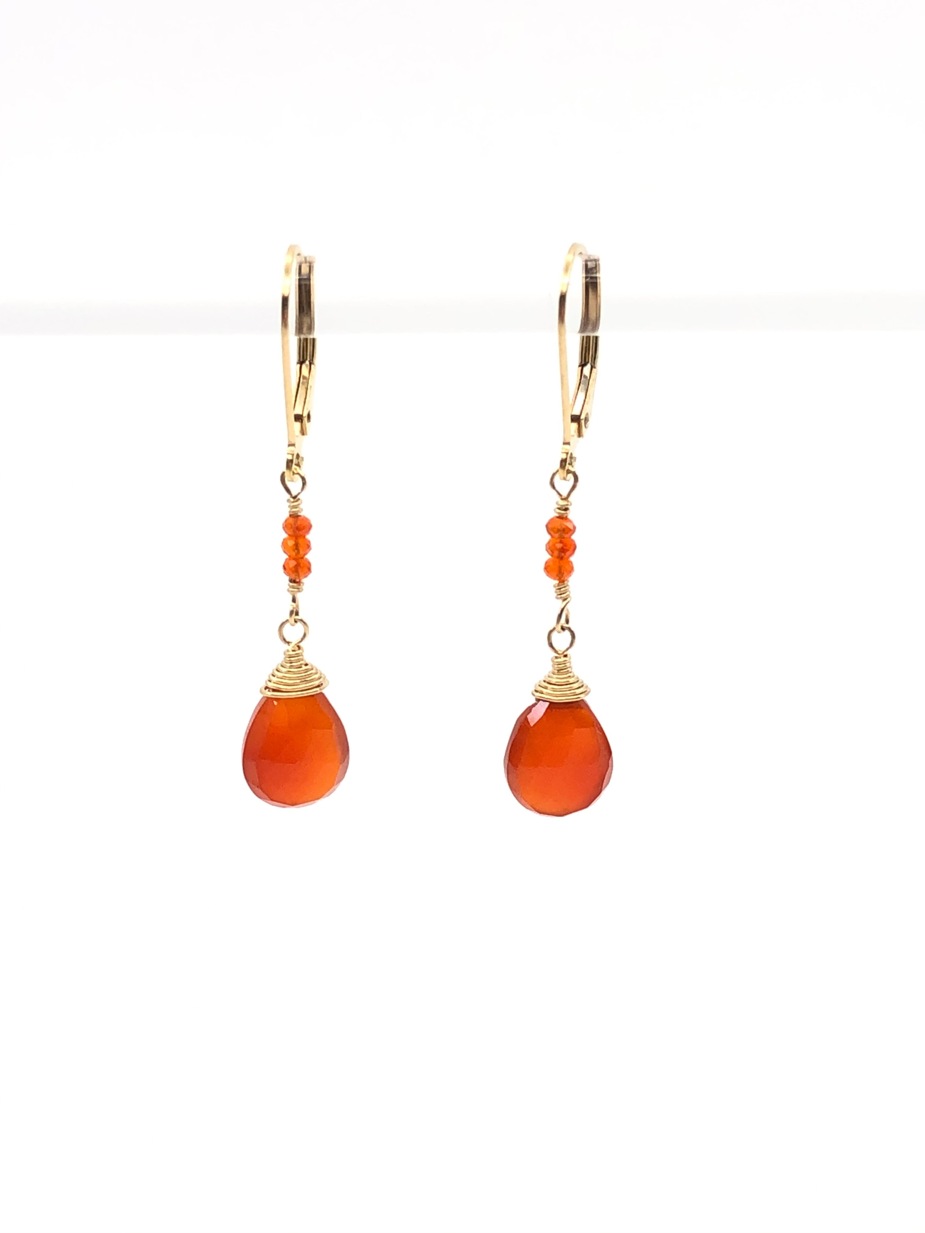 Carnelian Paula Earrings