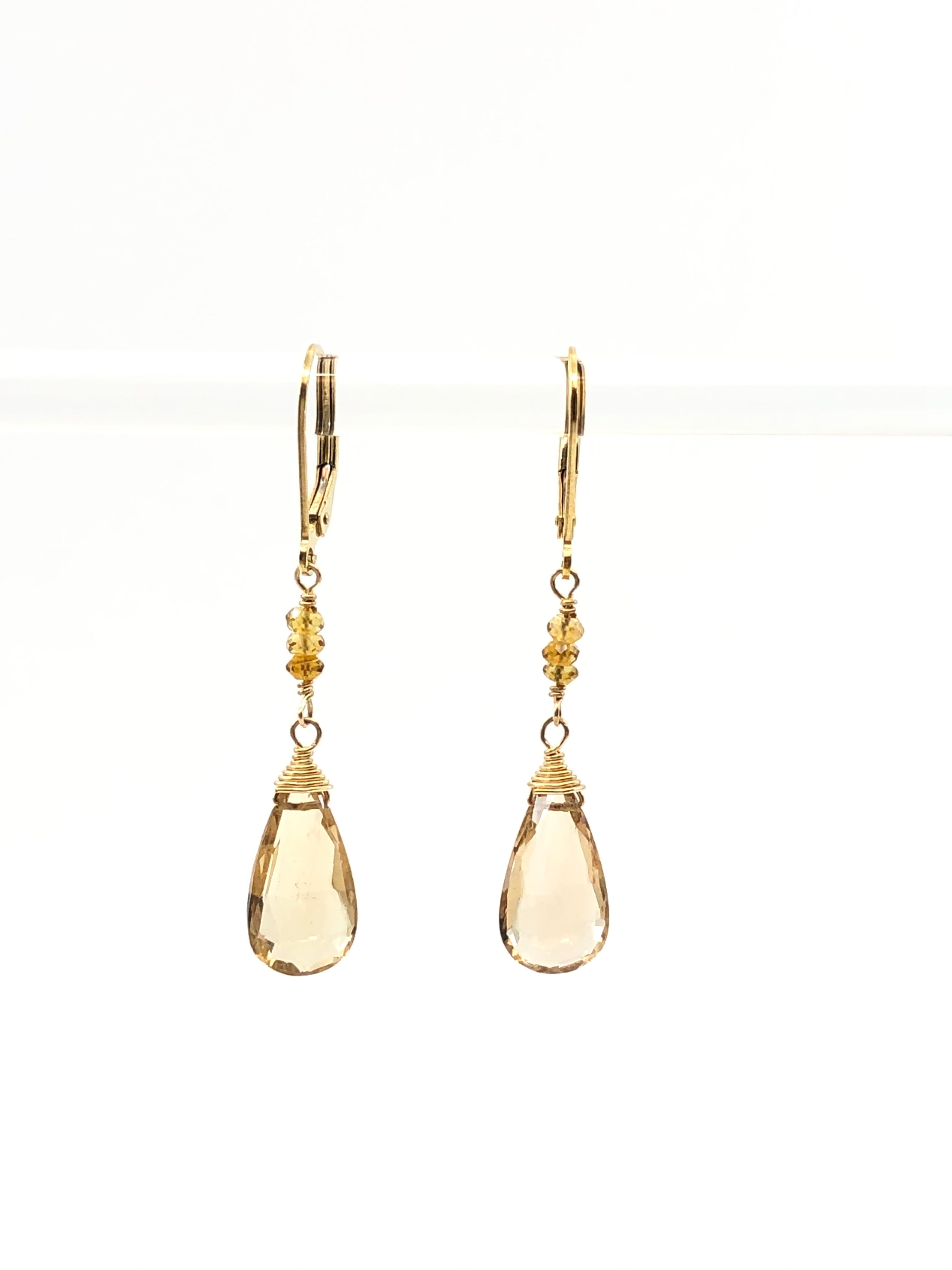 Champagne Citrine Earrings