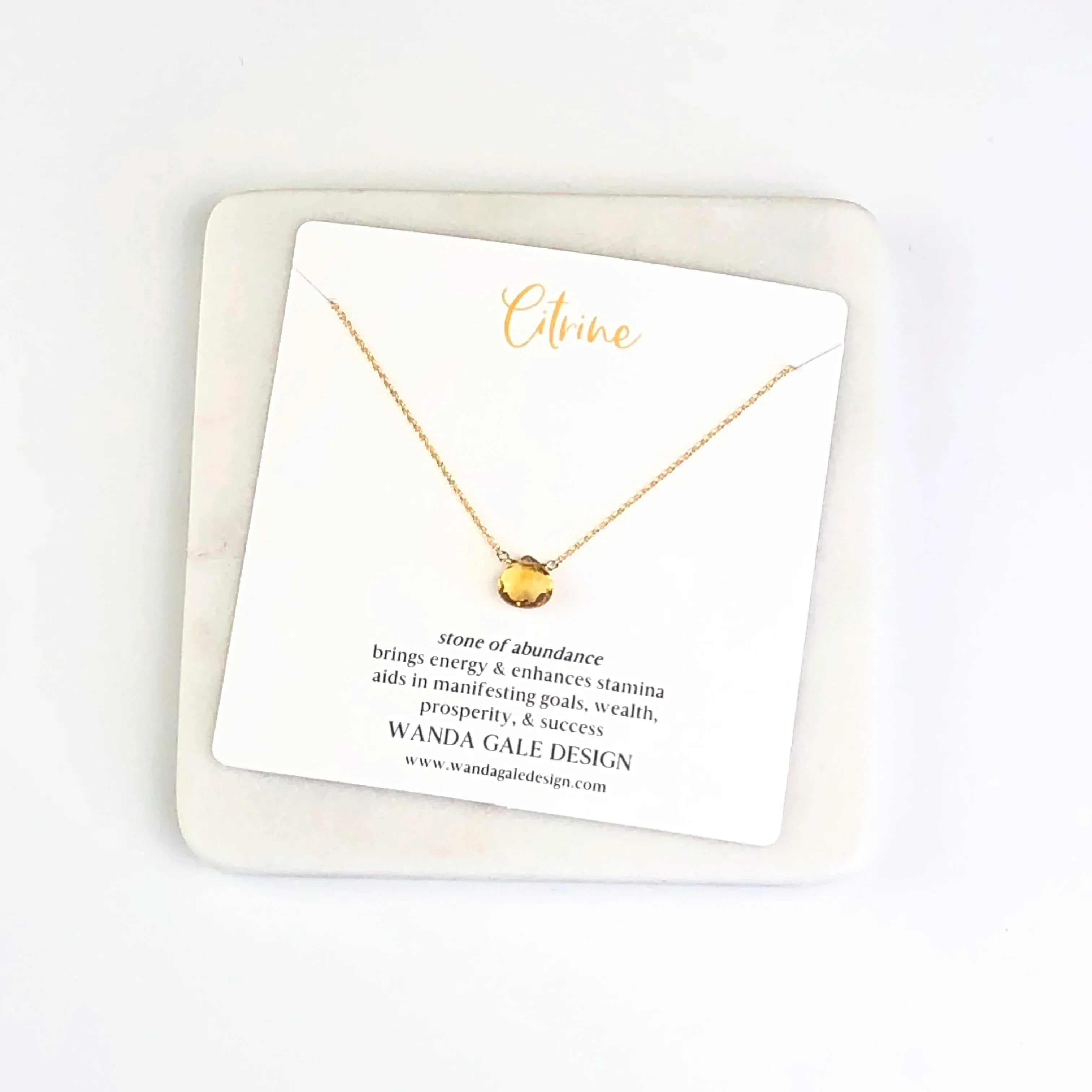 Energy stone necklace - White Topaz