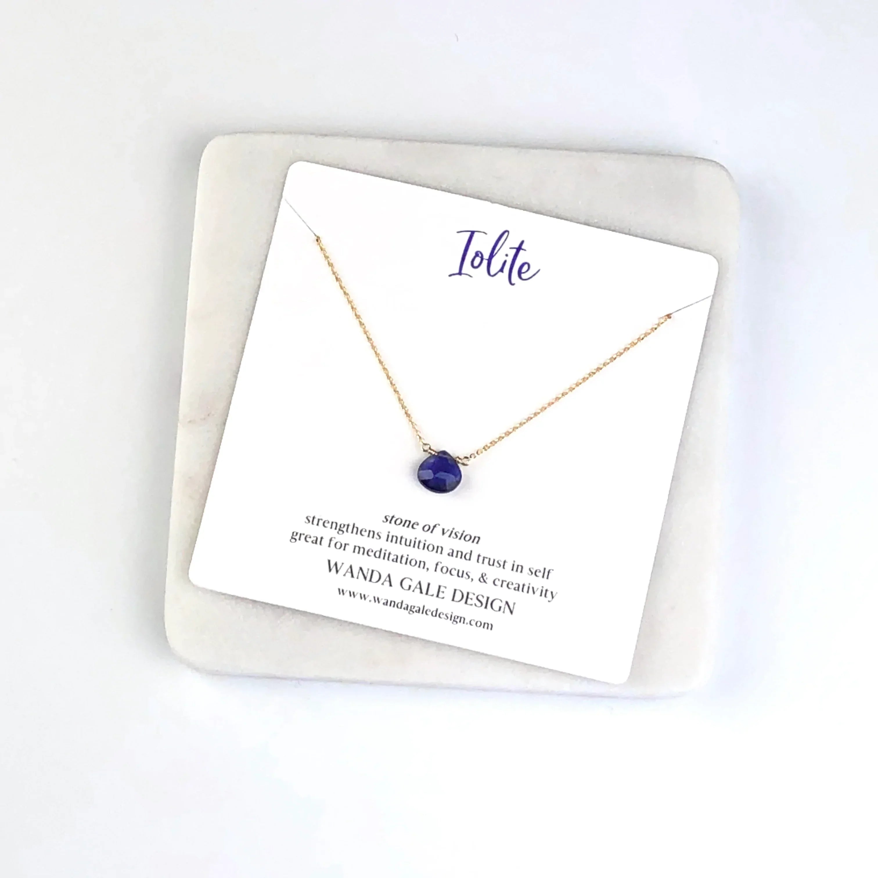 Energy stone necklace - Blue Topaz