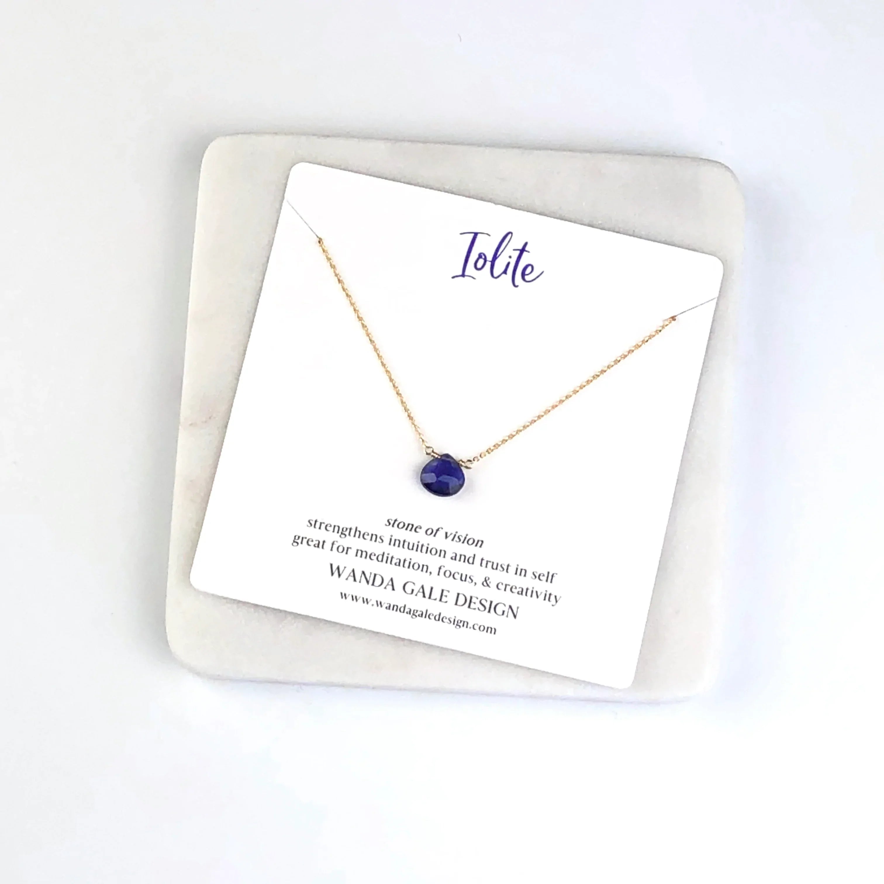 Energy stone necklace - Sapphire