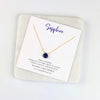 Energy stone necklace - Sapphire