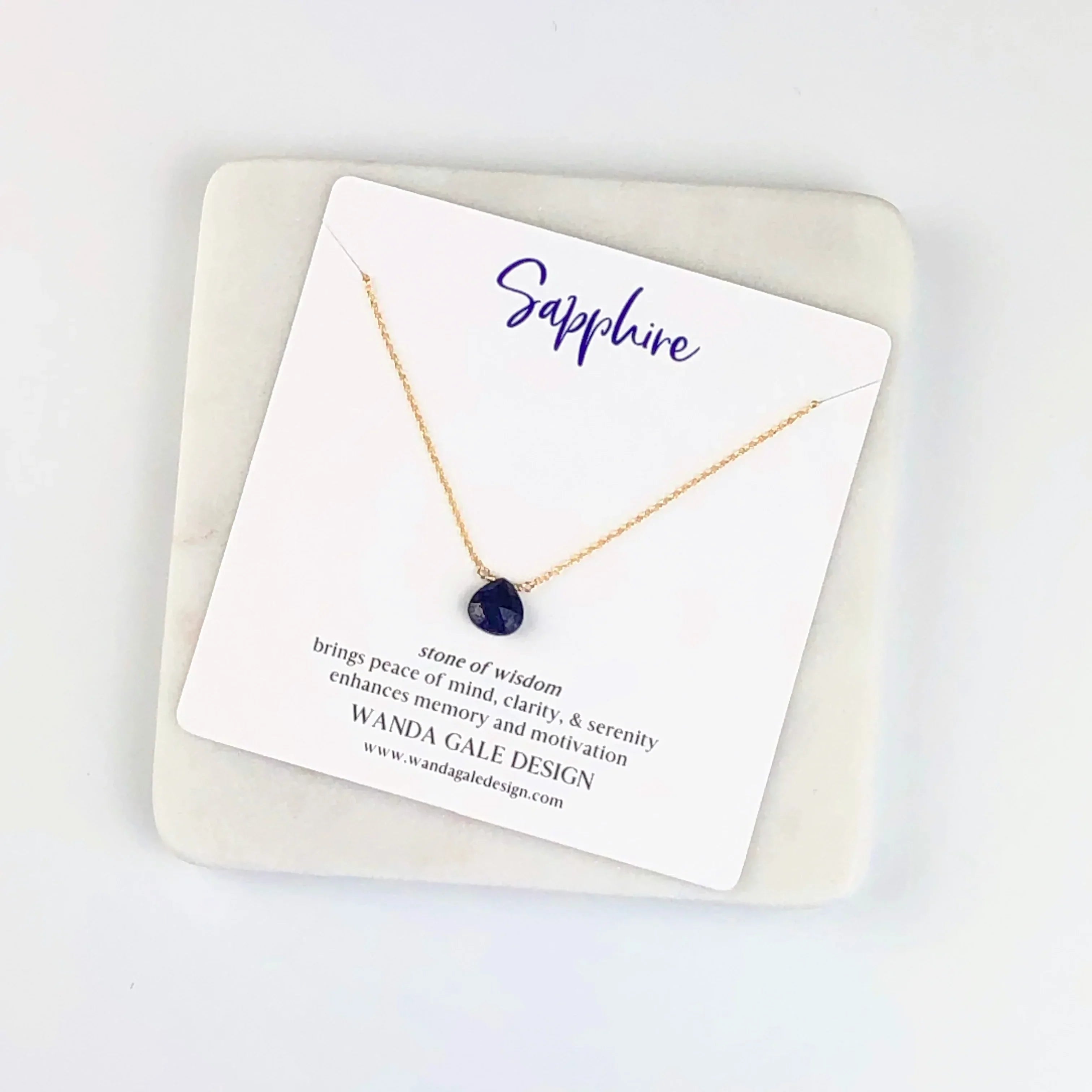 Energy stone necklace - Blue Topaz