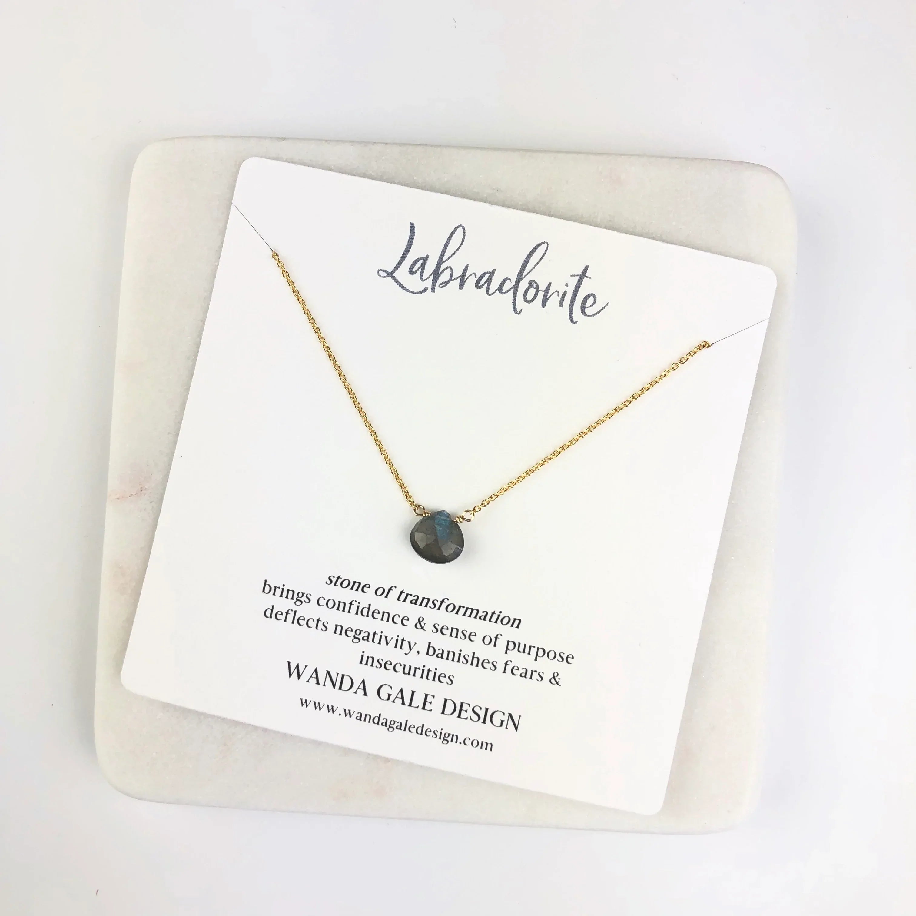 Energy stone necklace - Black Spinel