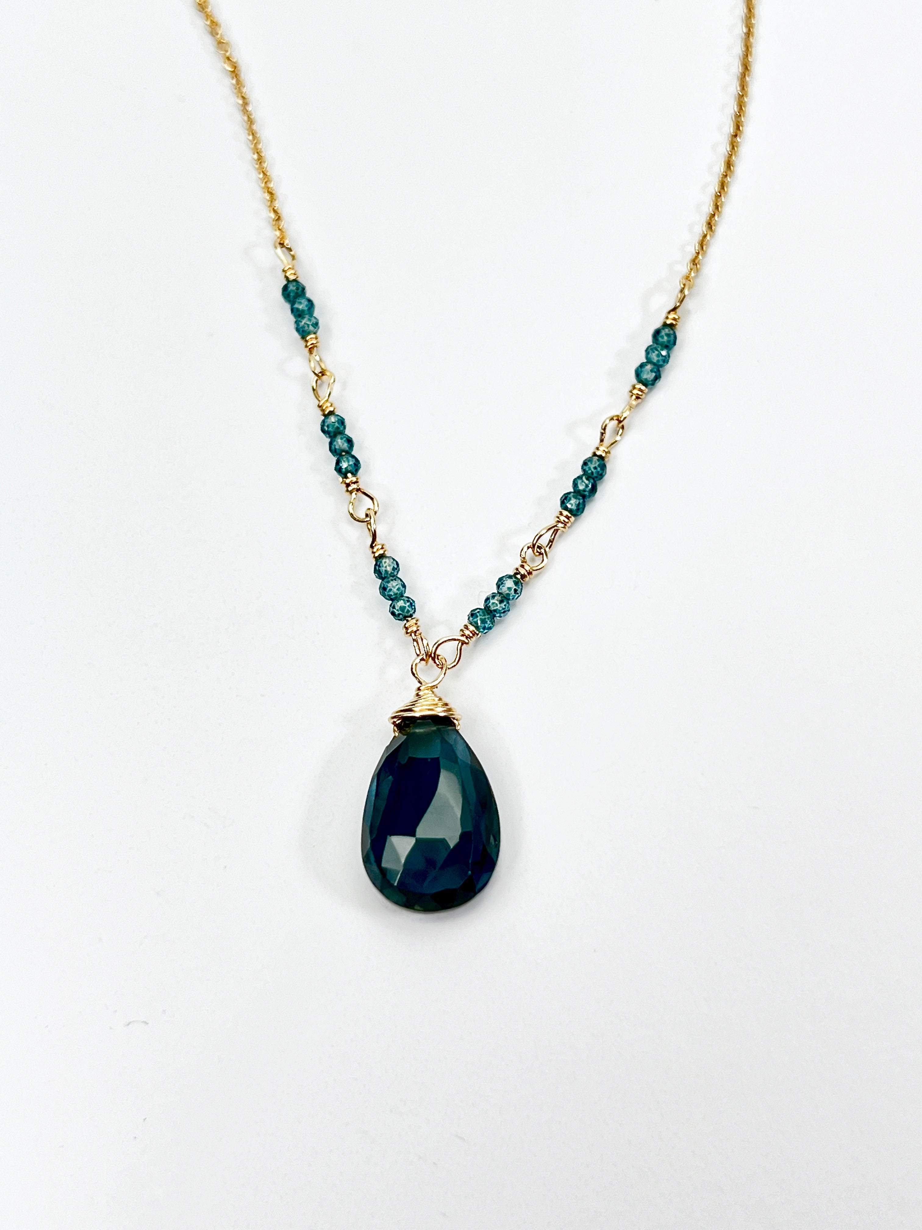 London Blue Topaz Countdown Necklace