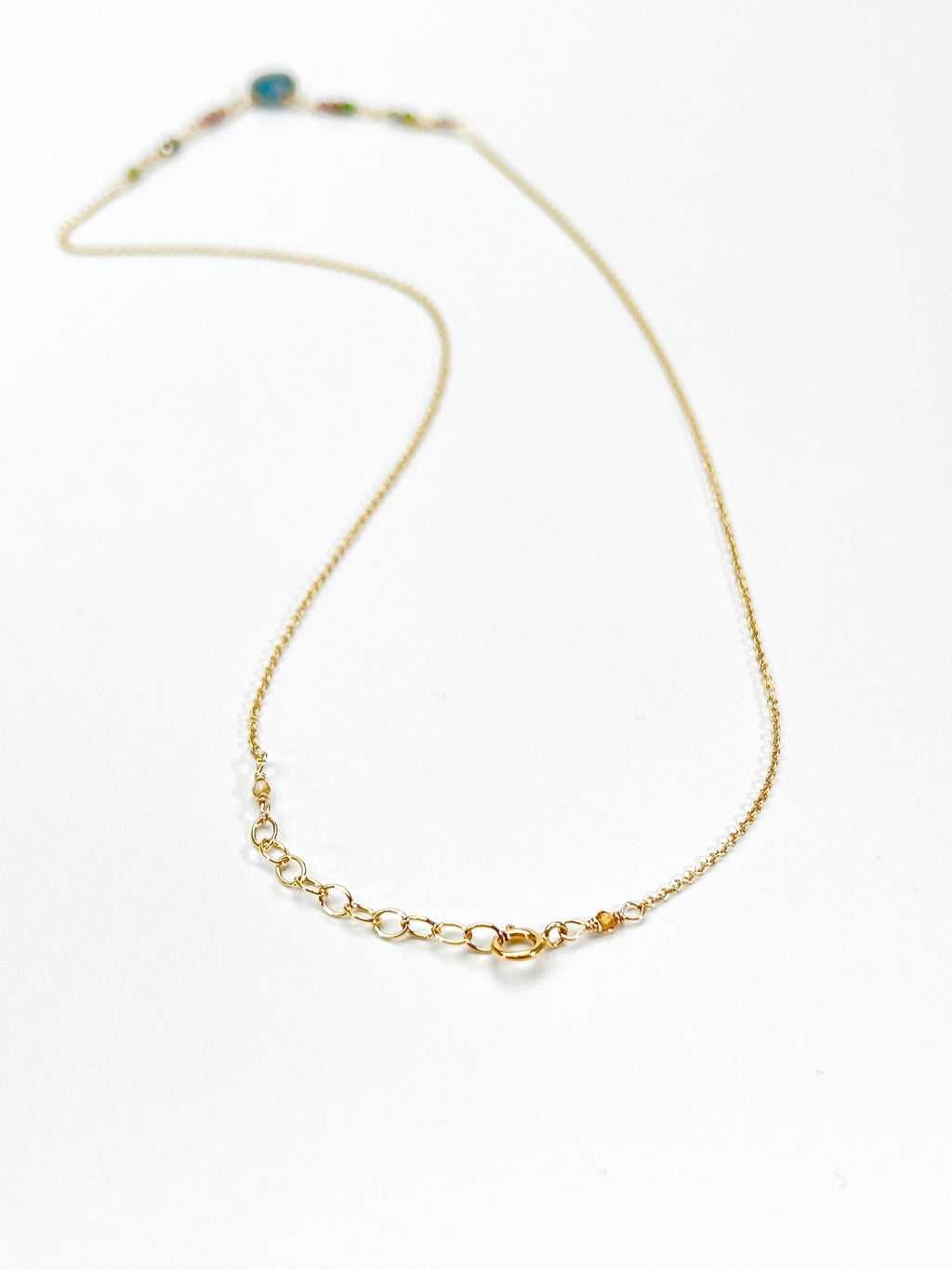 London Blue Topaz & Tourmaline necklace