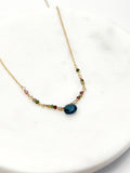 London Blue Topaz & Tourmaline necklace