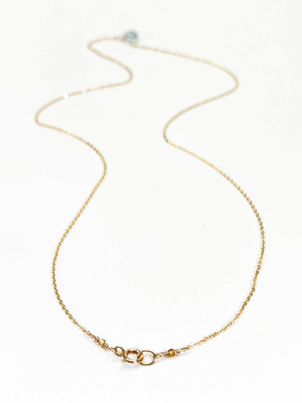 Aquamarine Coin Necklace