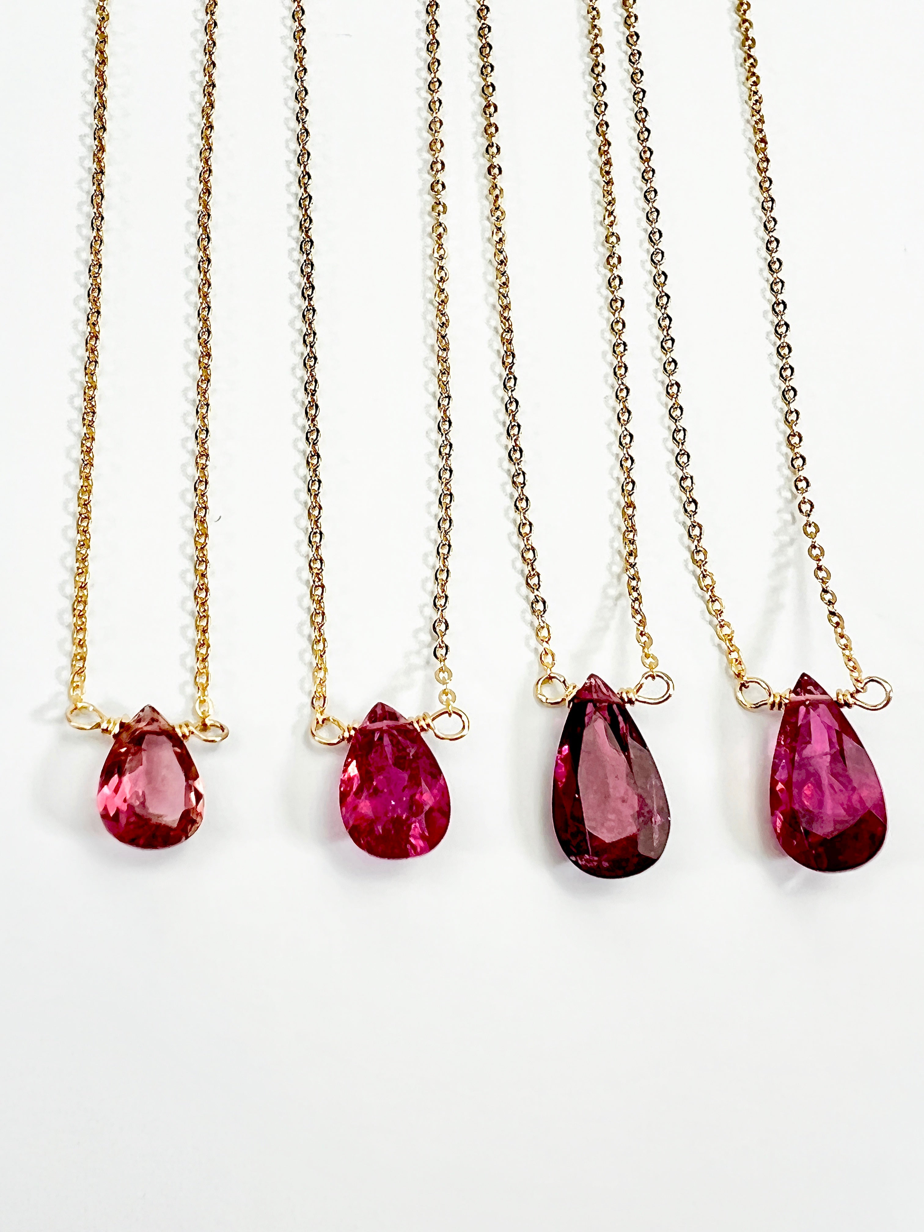 Pink Tourmaline Necklace