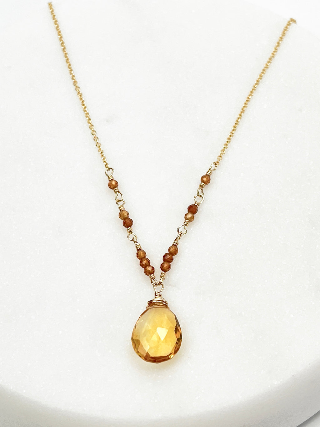 Citrine Countdown Necklace