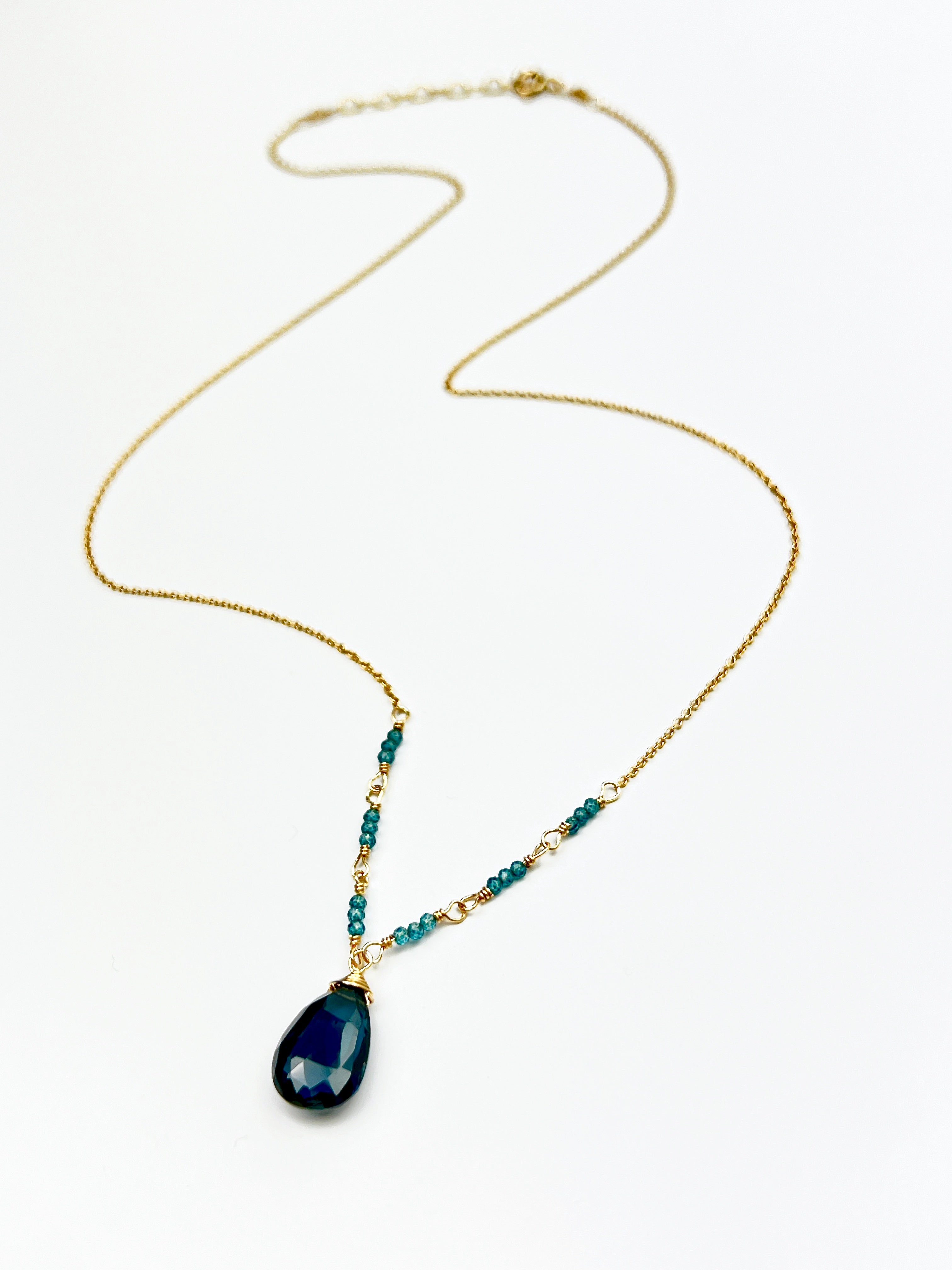 London Blue Topaz Countdown Necklace