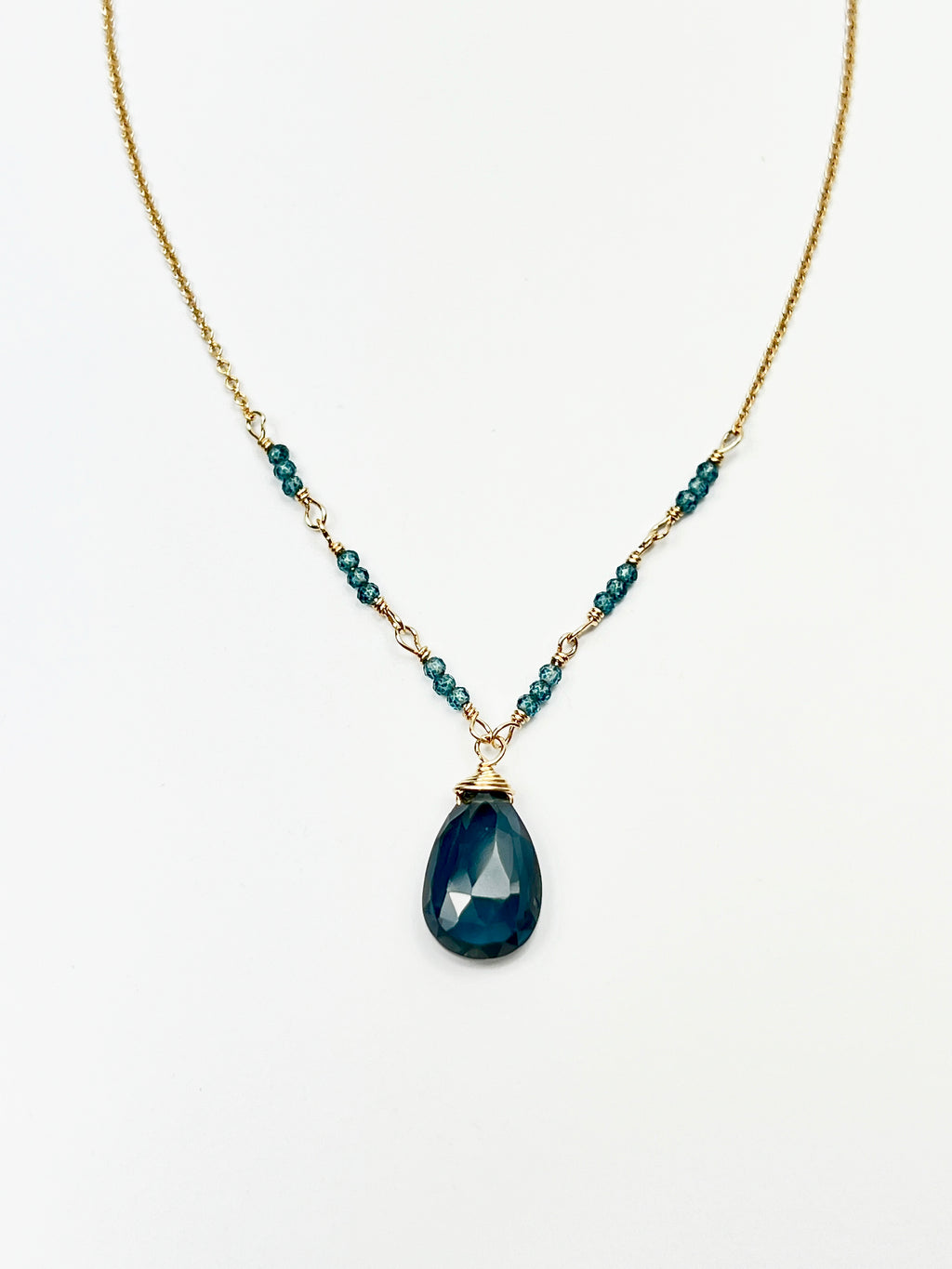London Blue Topaz Countdown Necklace
