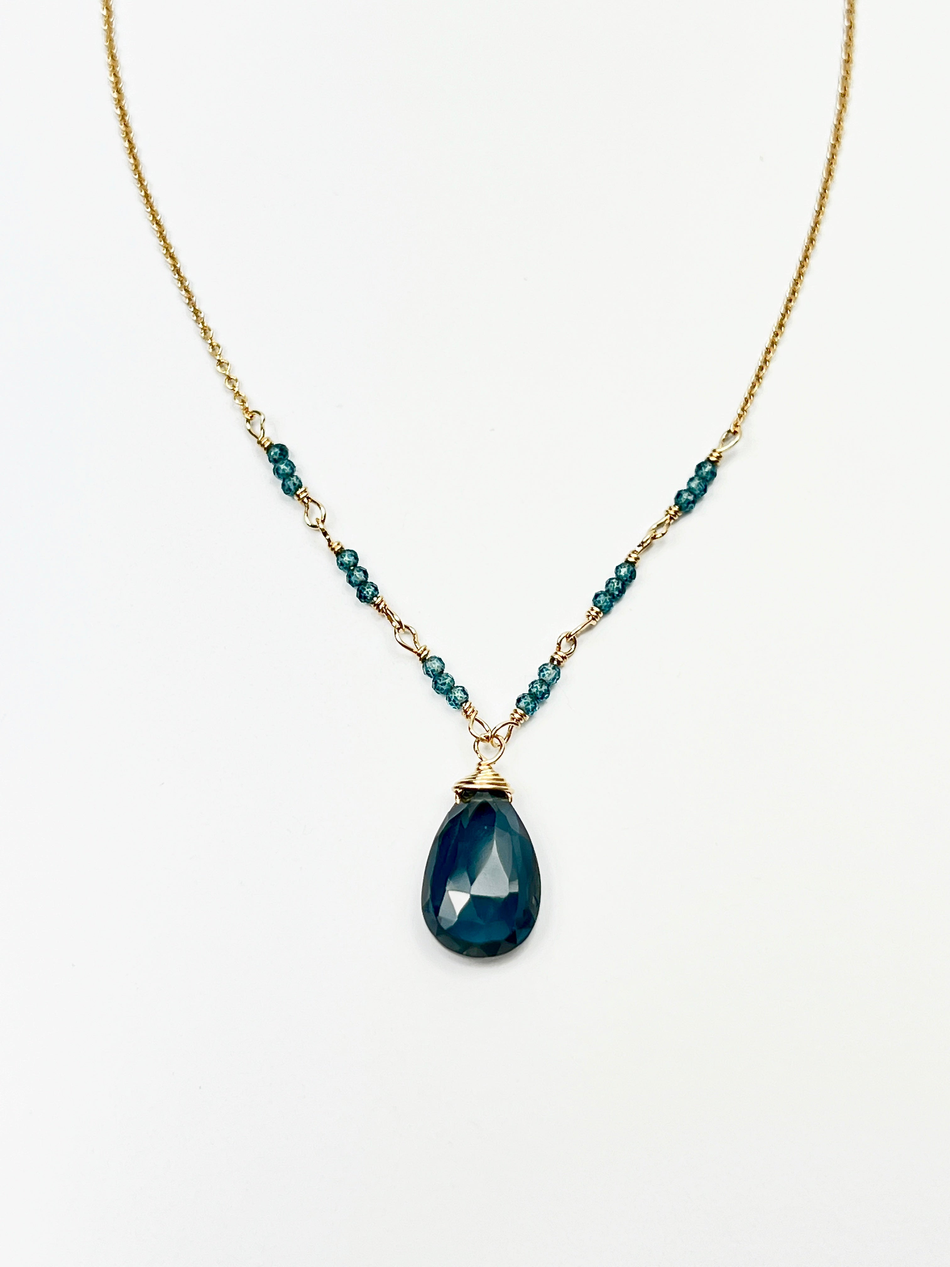 London Blue Topaz Countdown Necklace