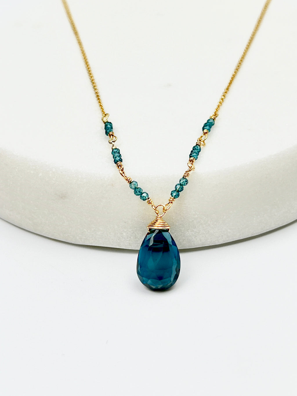 London Blue Topaz Countdown Necklace