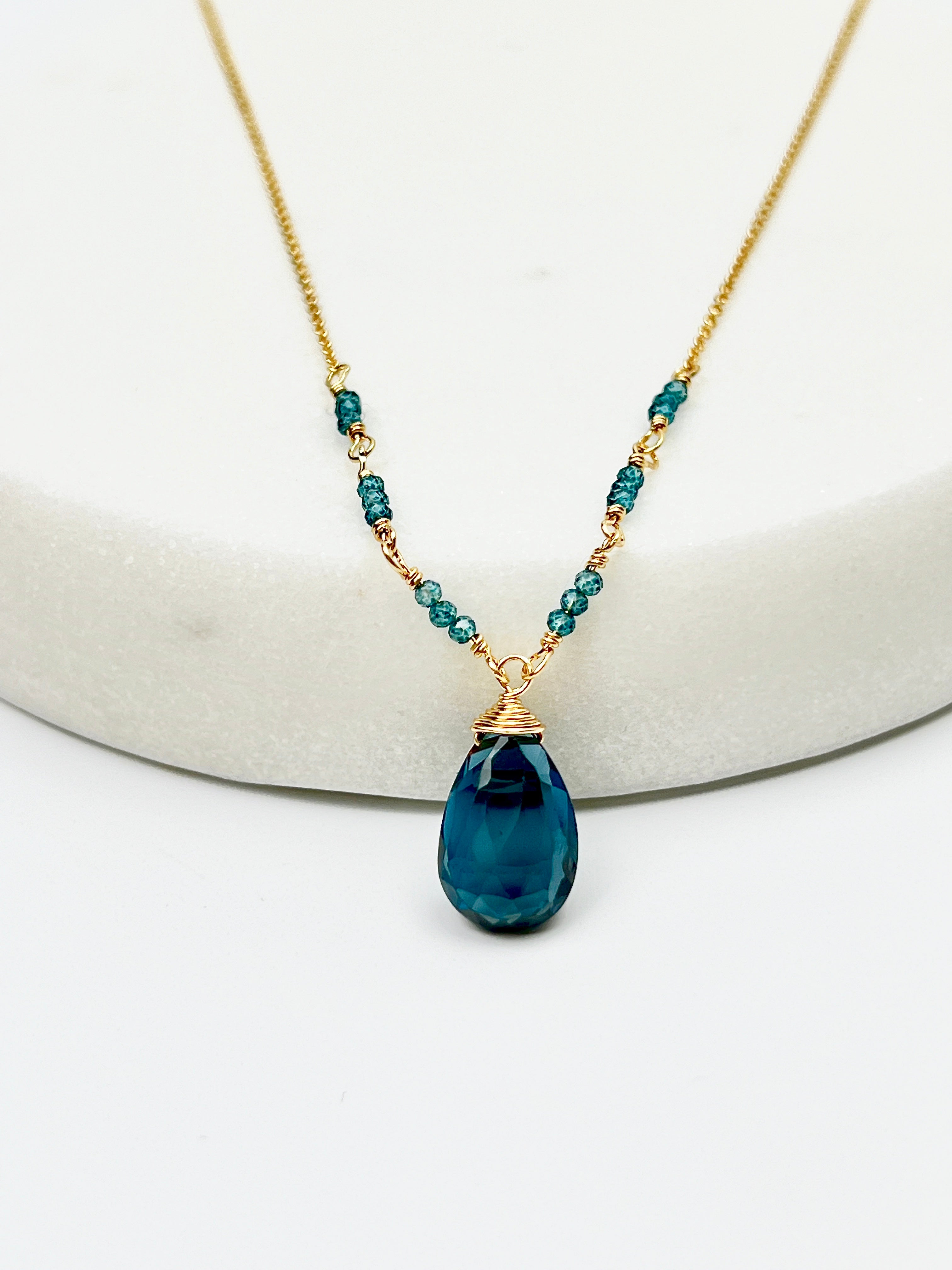 London Blue Topaz Countdown Necklace