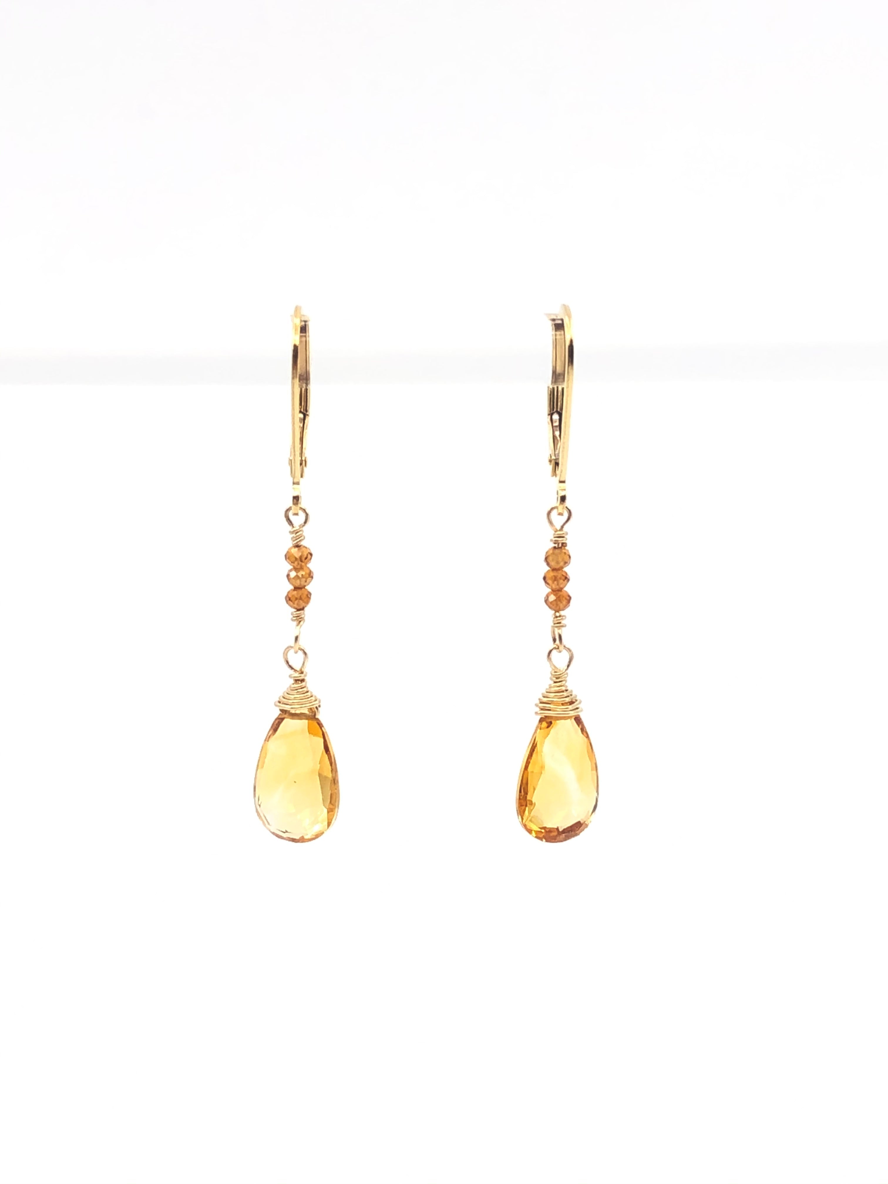 Citrine Paula Earrings