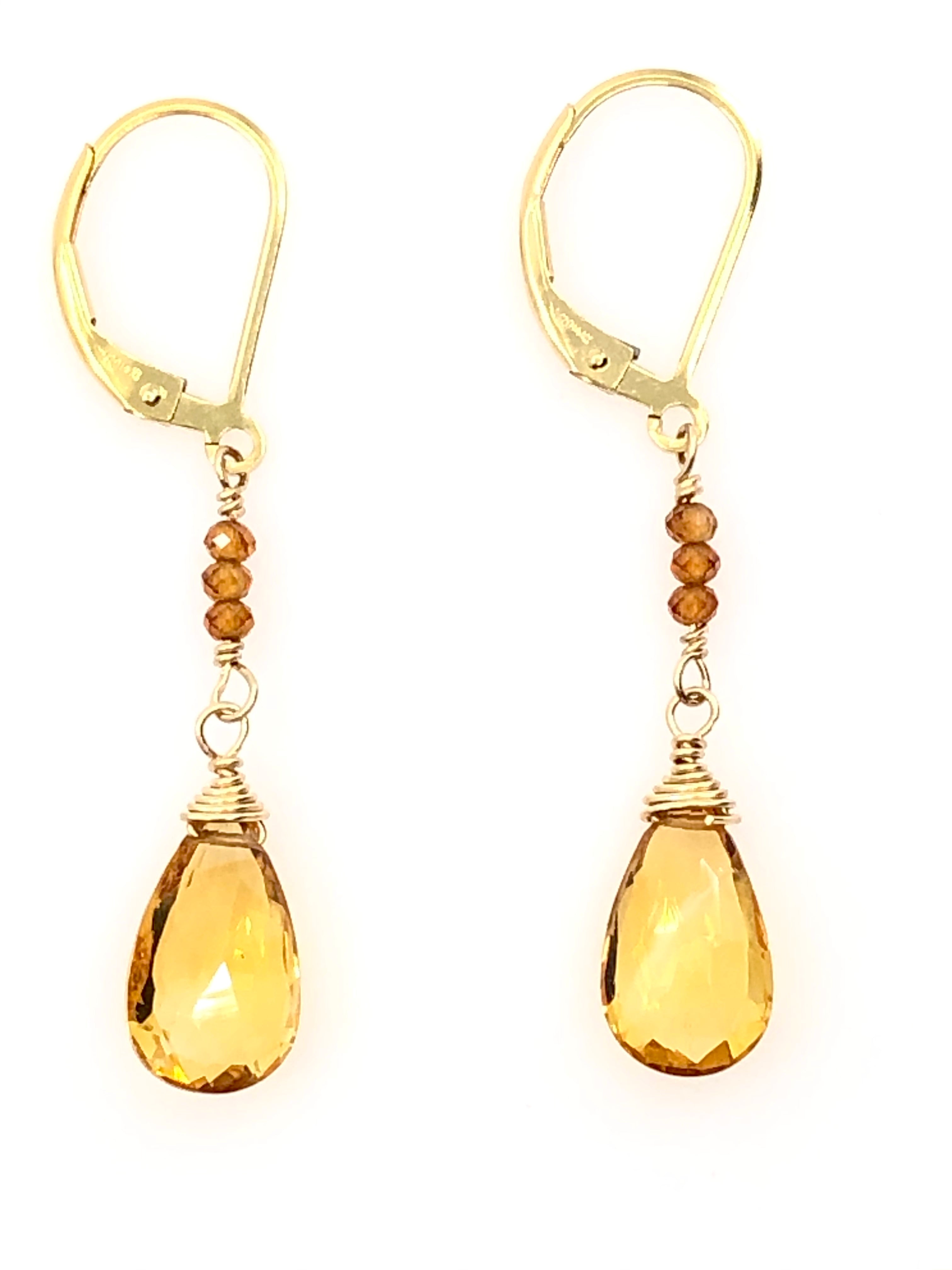 Citrine Paula Earrings