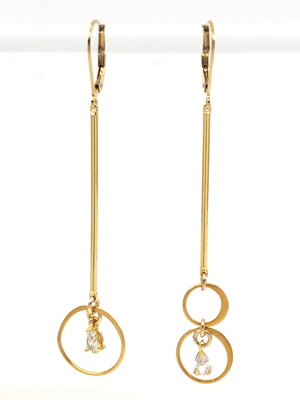 Asymmetric Drop Earrings