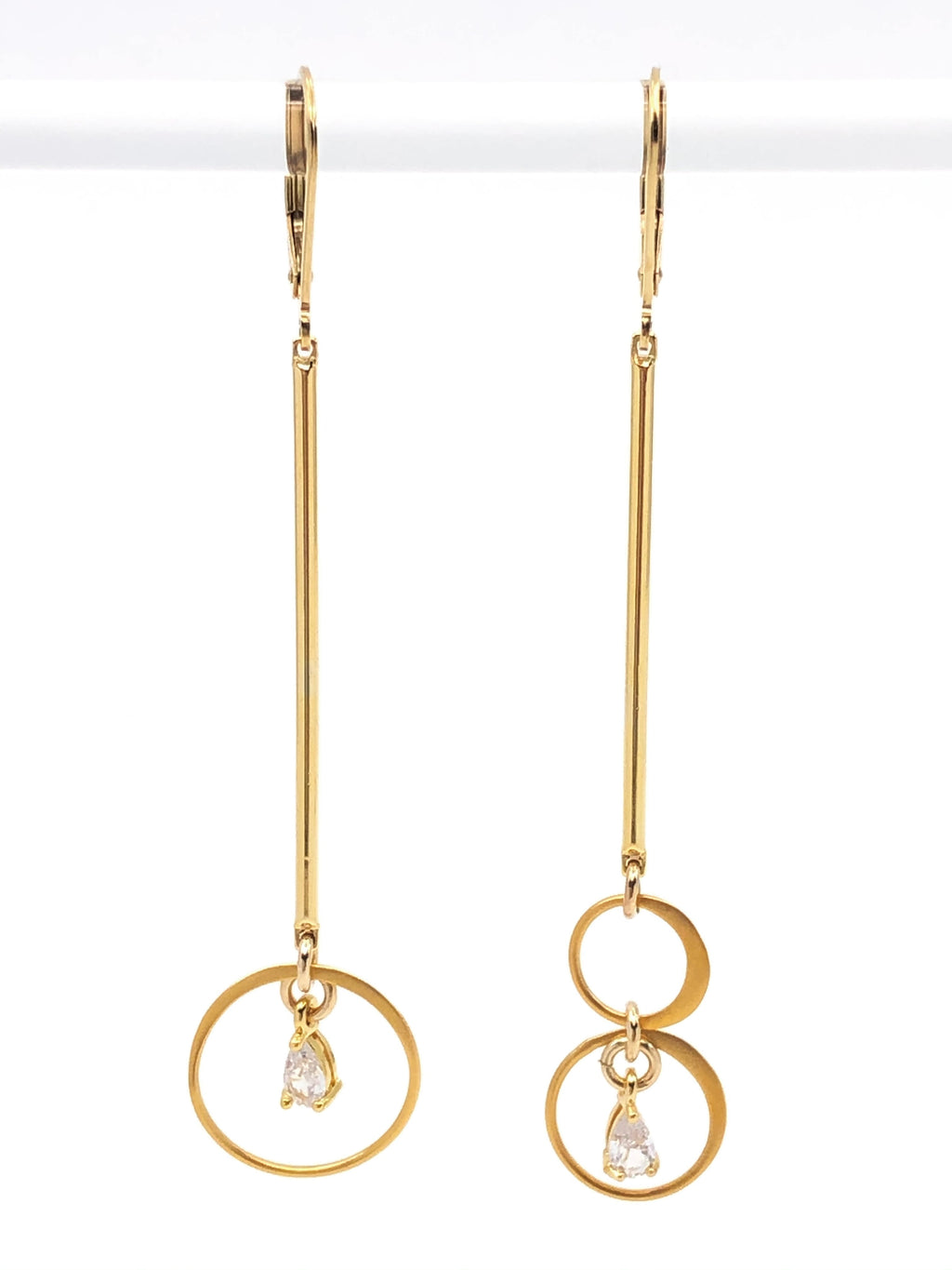 Asymmetric Drop Earrings