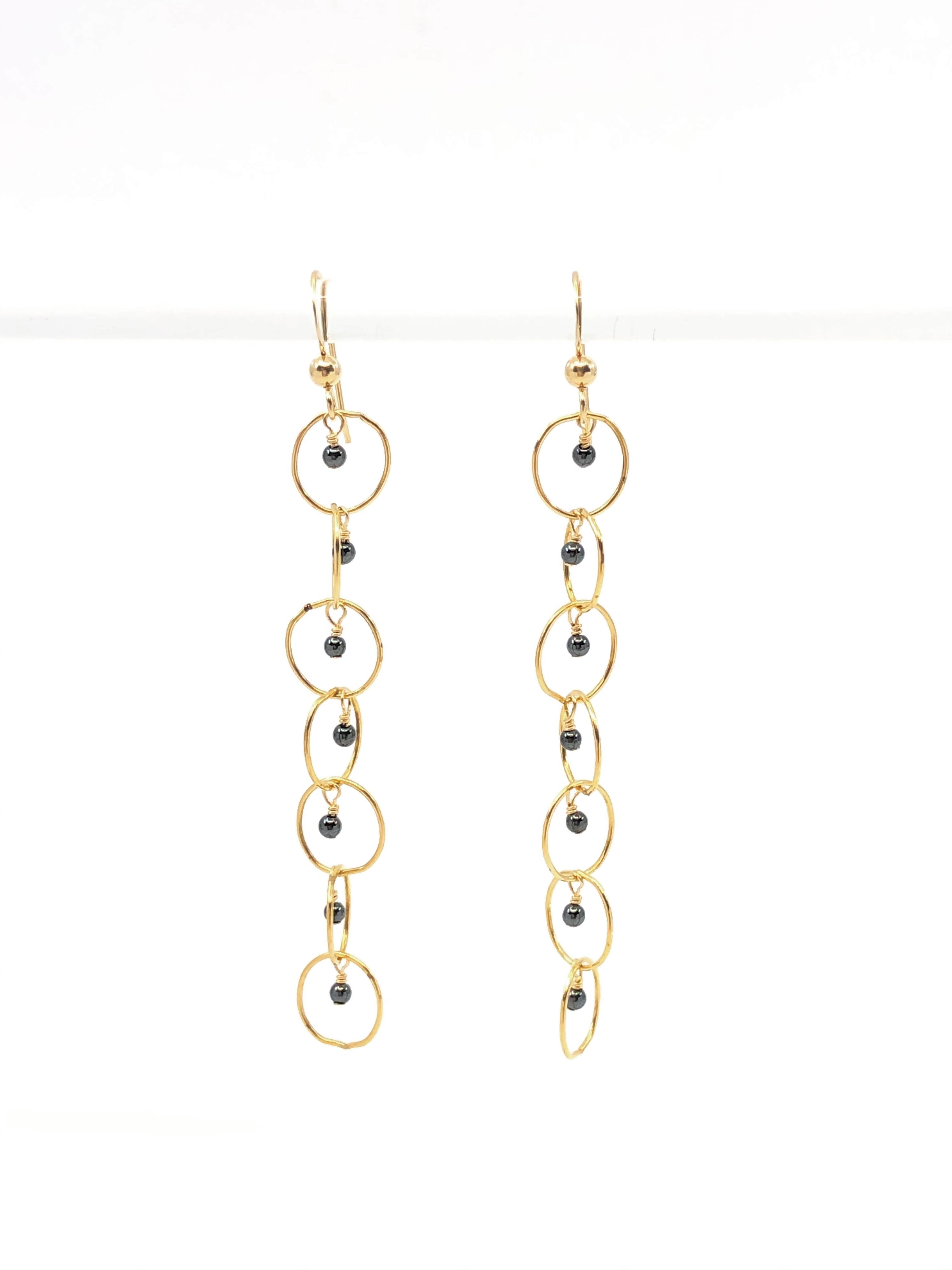 Grace Hematite Earrings