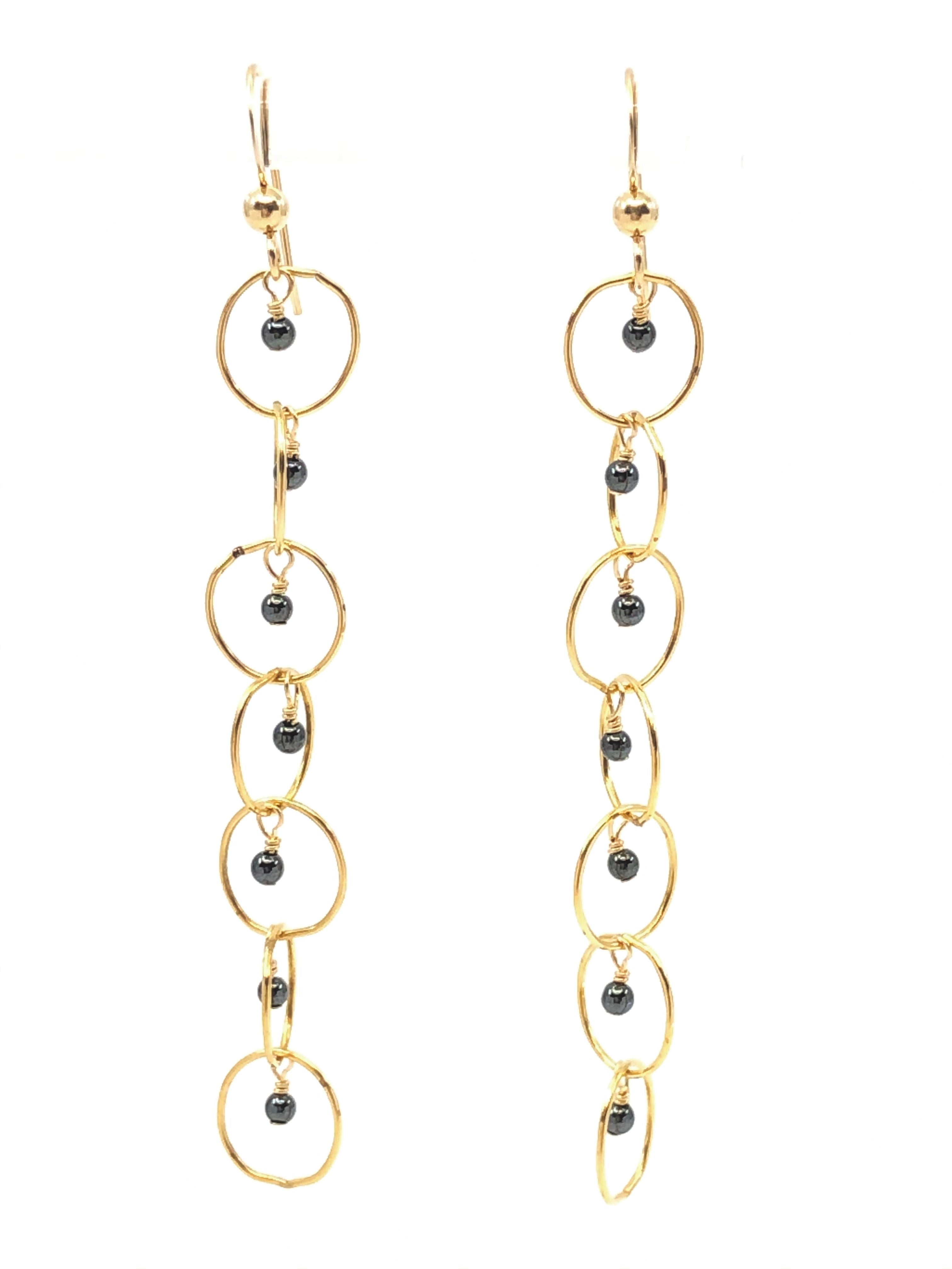 Grace Hematite Earrings
