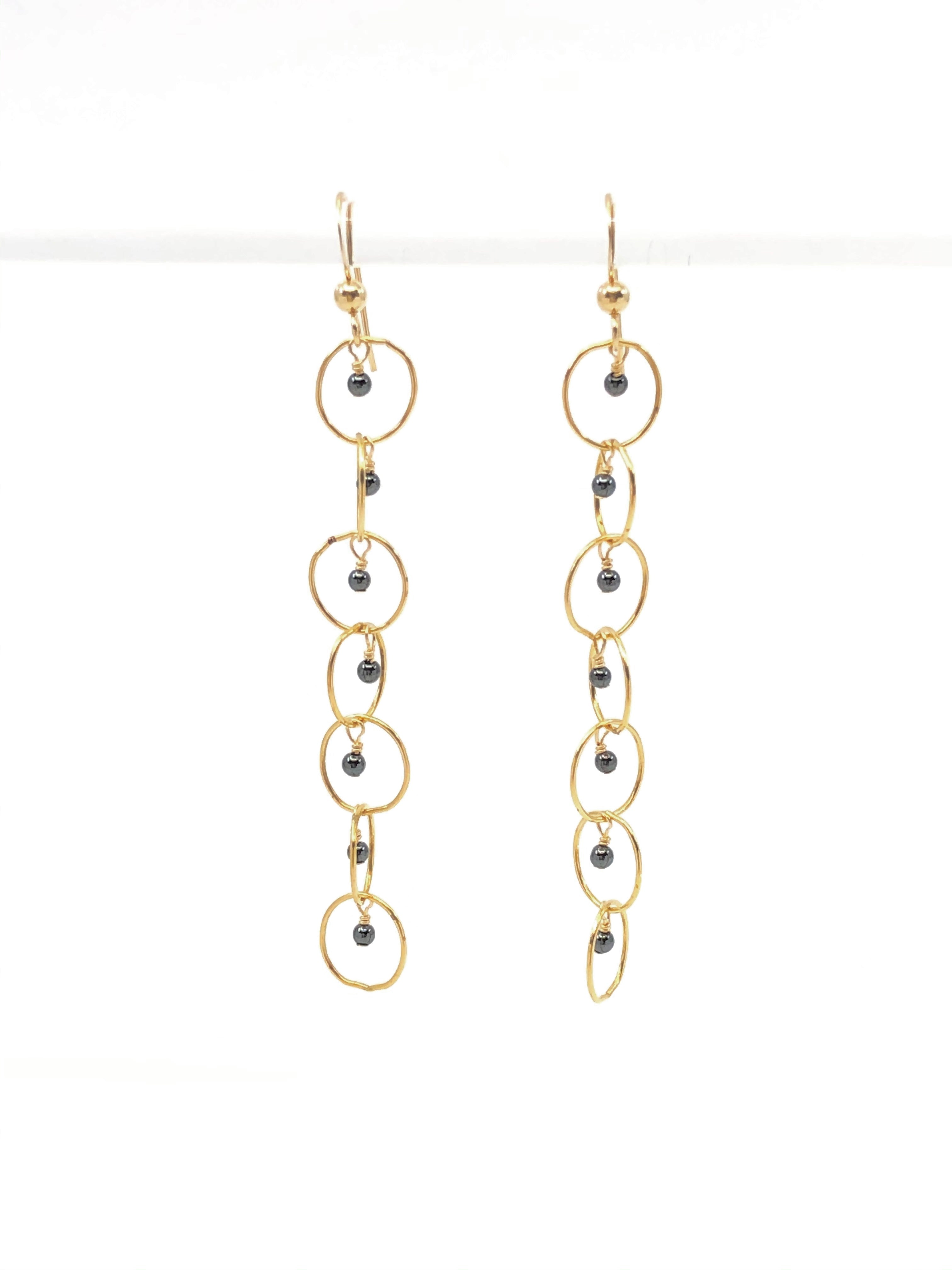 Grace Hematite Earrings