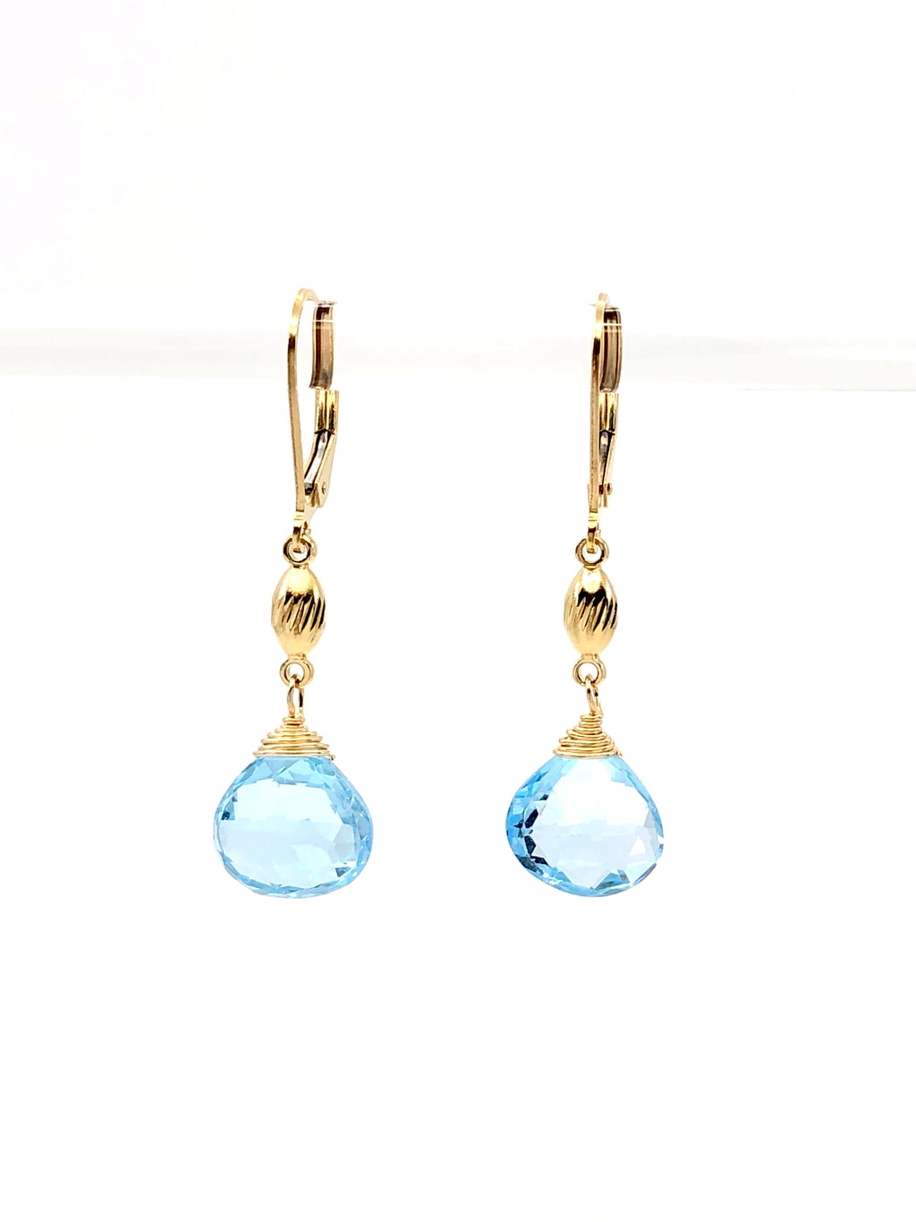 Blue Topaz Earrings