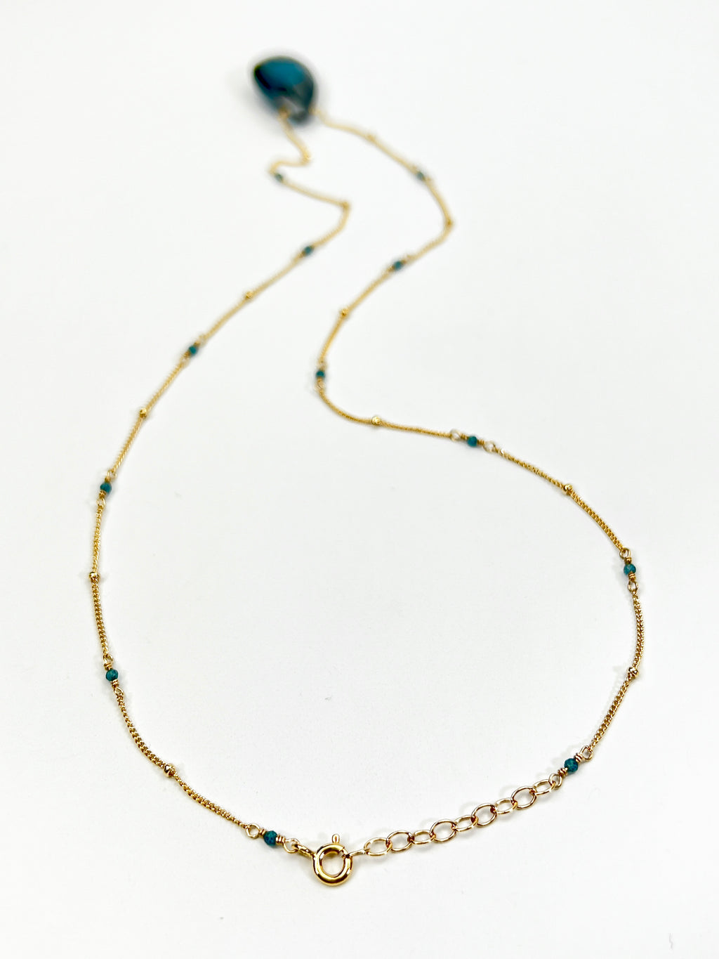 Large London Blue Quartz Necklace