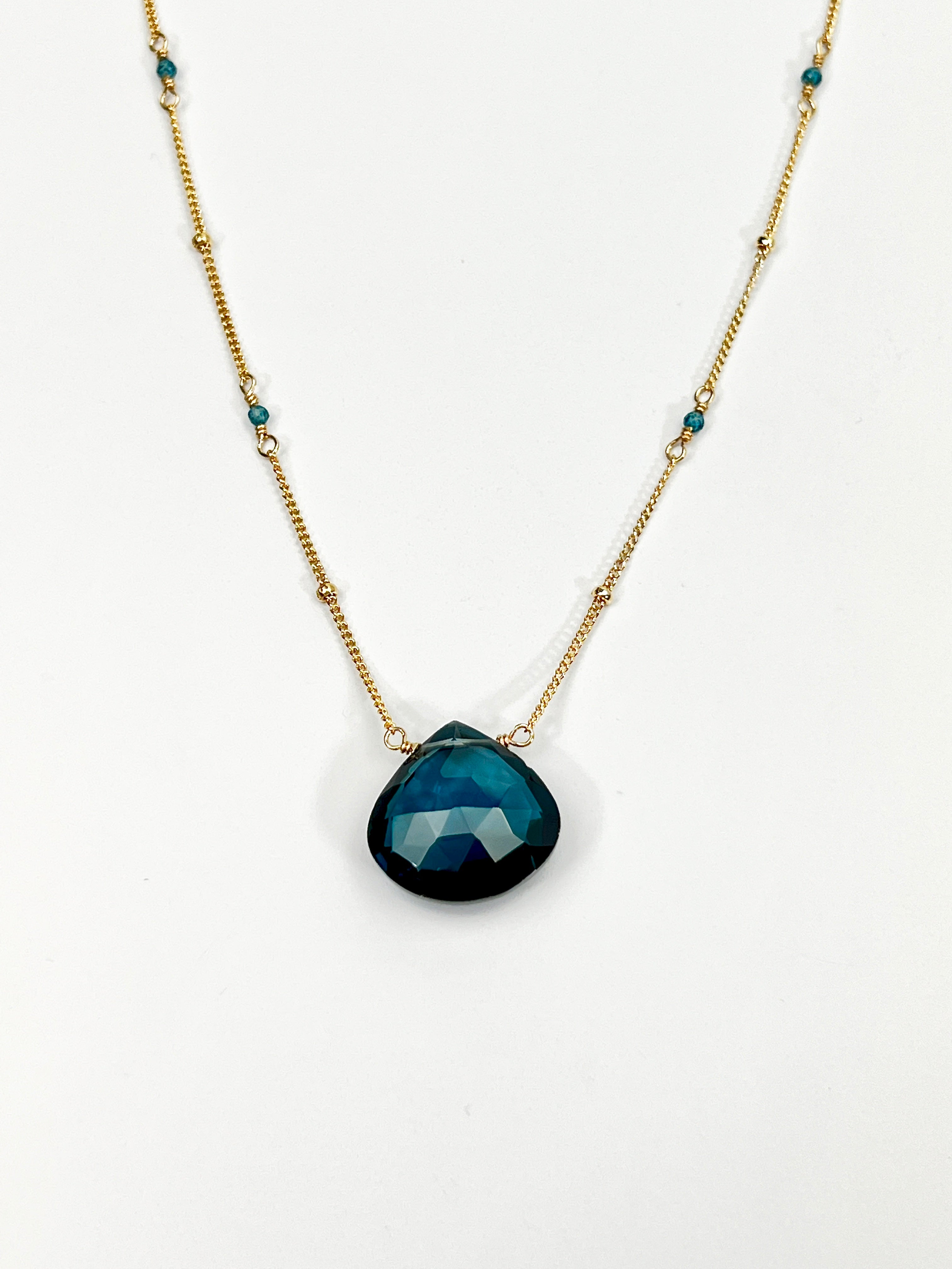 London Blue Quartz Necklace