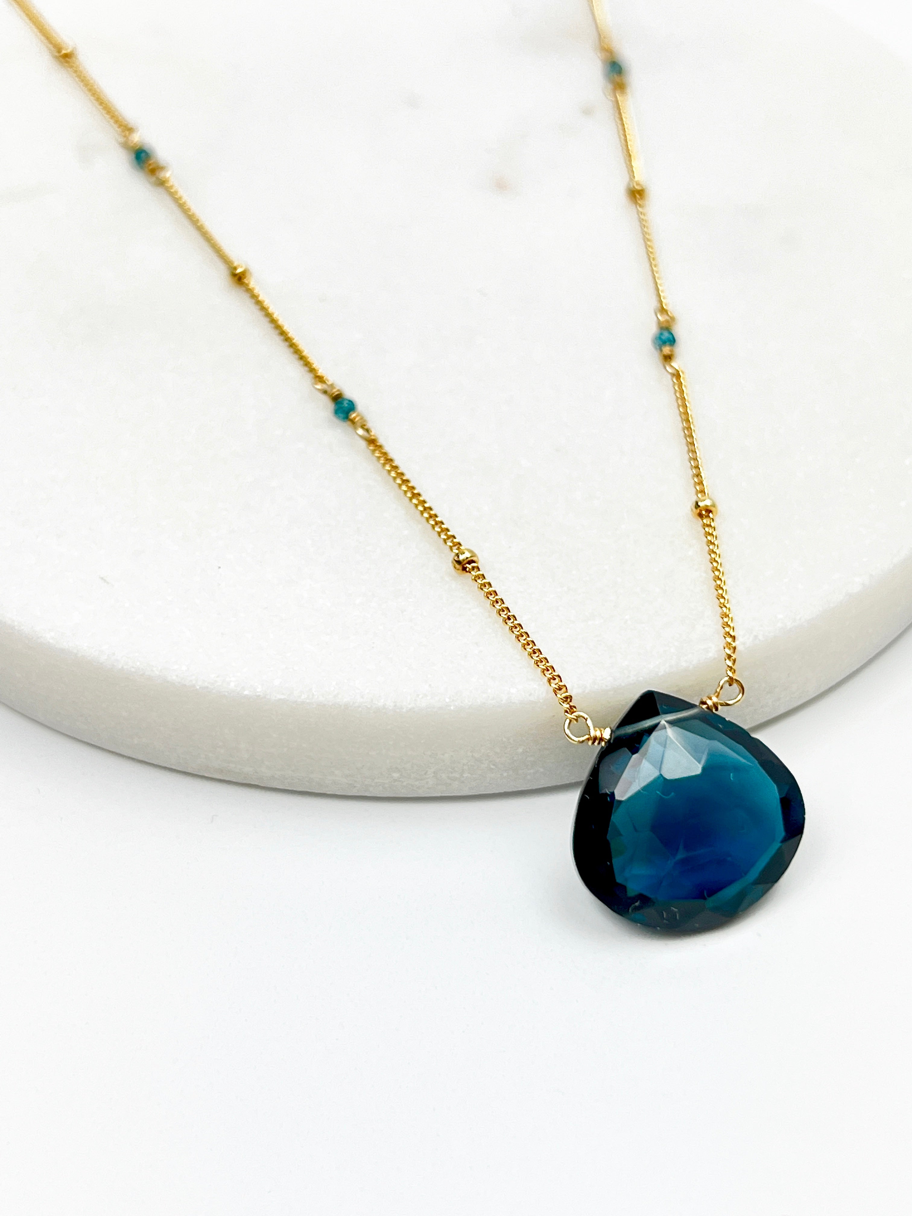London Blue Quartz Necklace