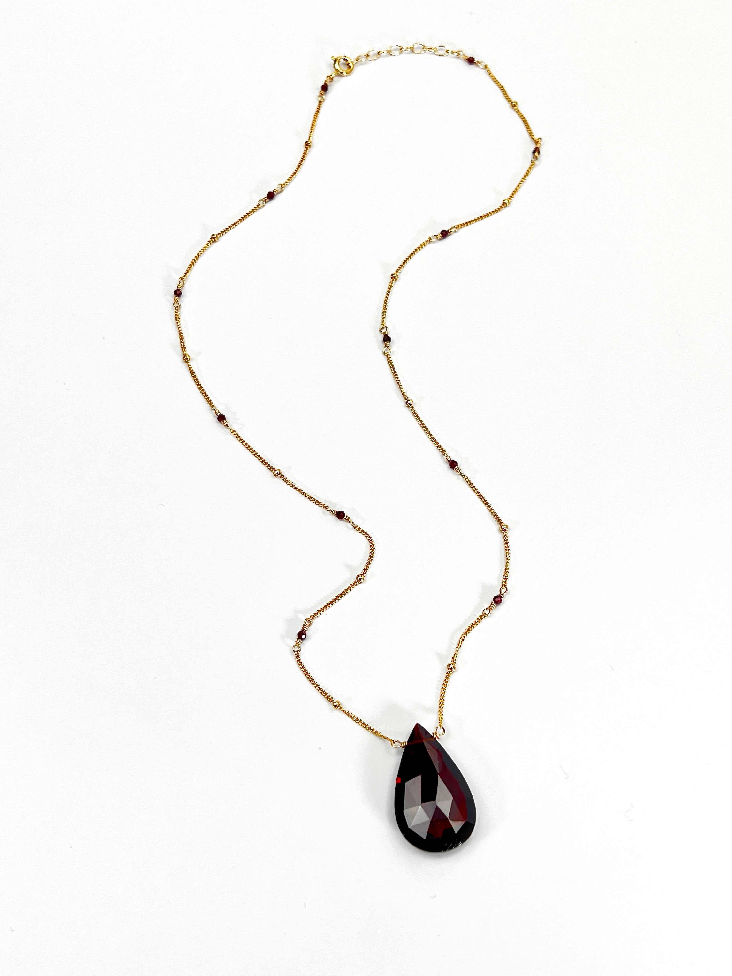 Large Red Quartz Necklace