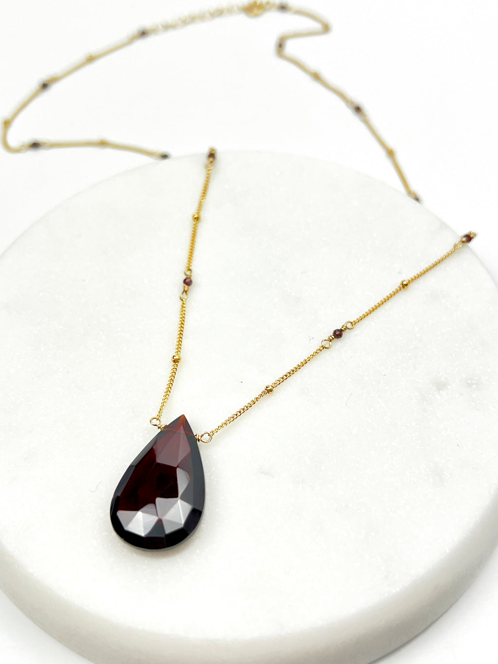 Large Red Quartz Necklace