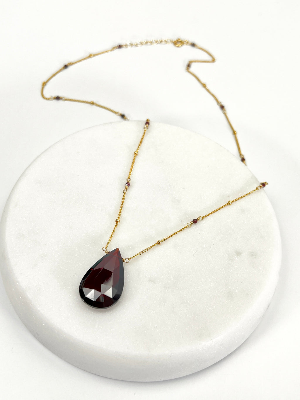 Large Red Quartz Necklace