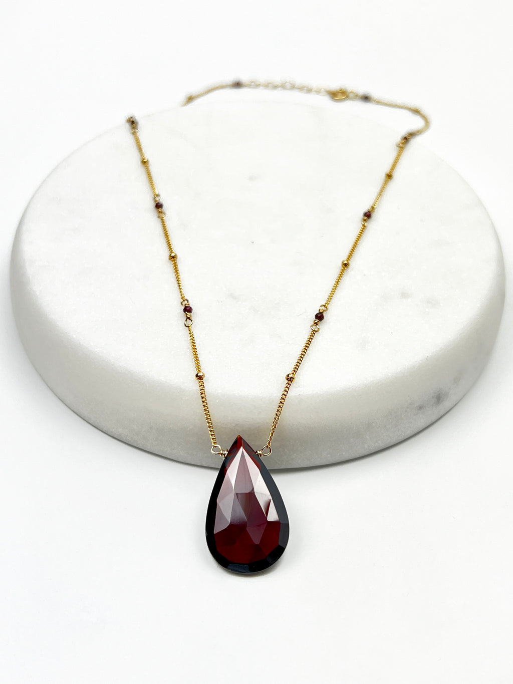 Large Red Quartz Necklace