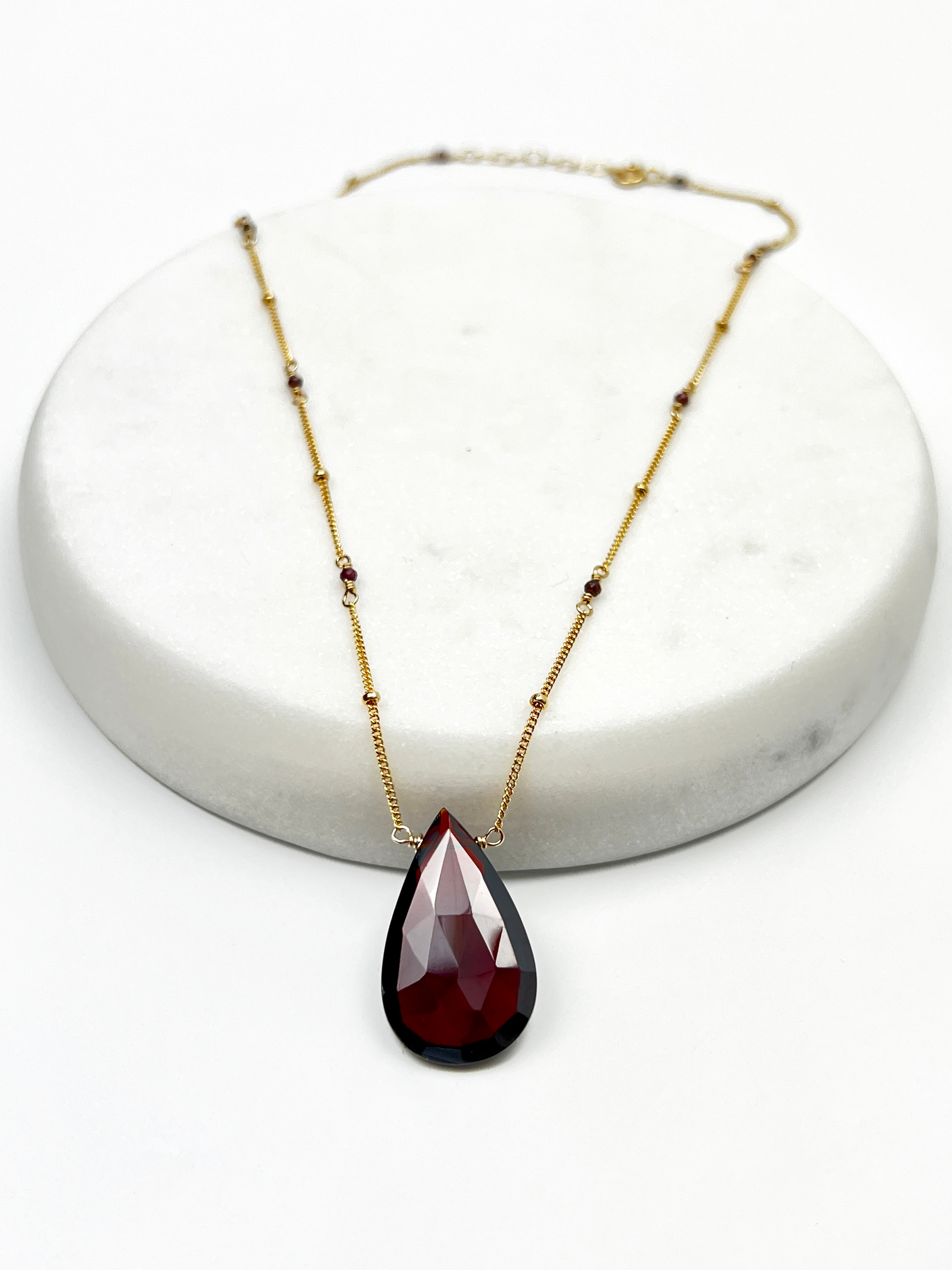 Large Red Quartz Necklace