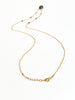 Garnet Beaded Chain Necklace