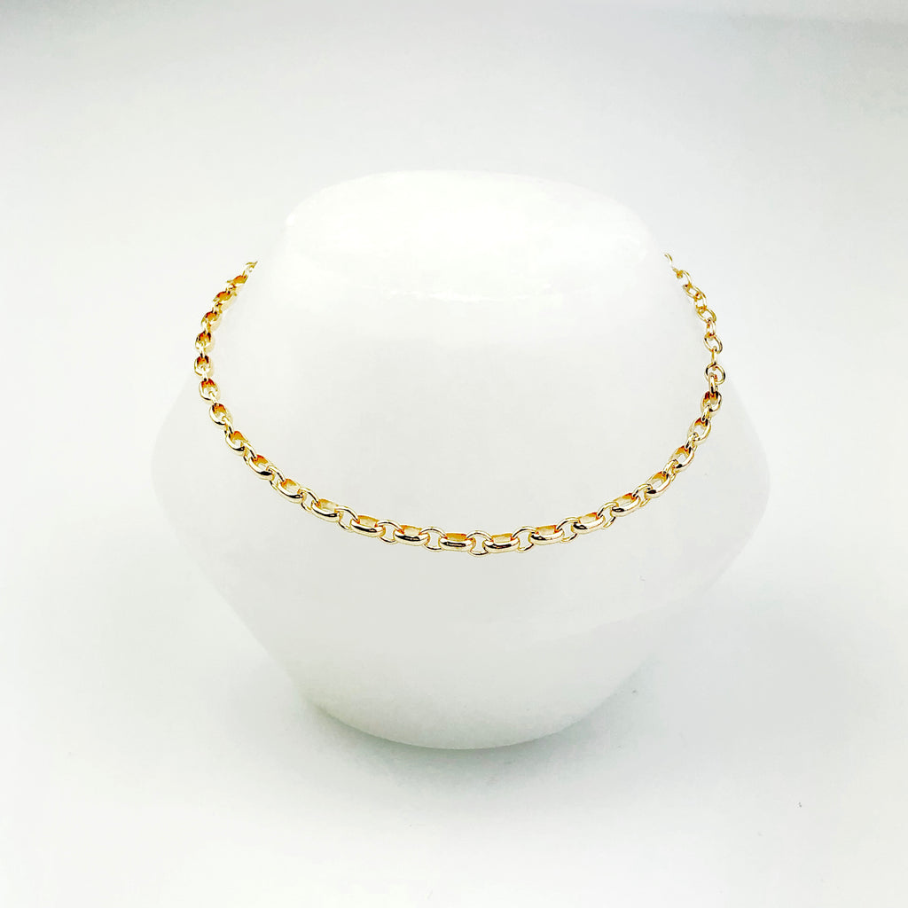 Fancy rolo chain bracelet