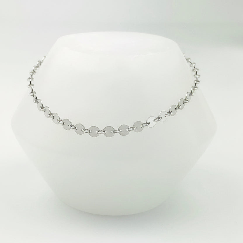 Disk chain bracelet