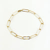 Large paper clip chain bracelet
