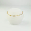 Paper clip chain bracelet