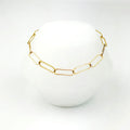 Large paper clip chain bracelet