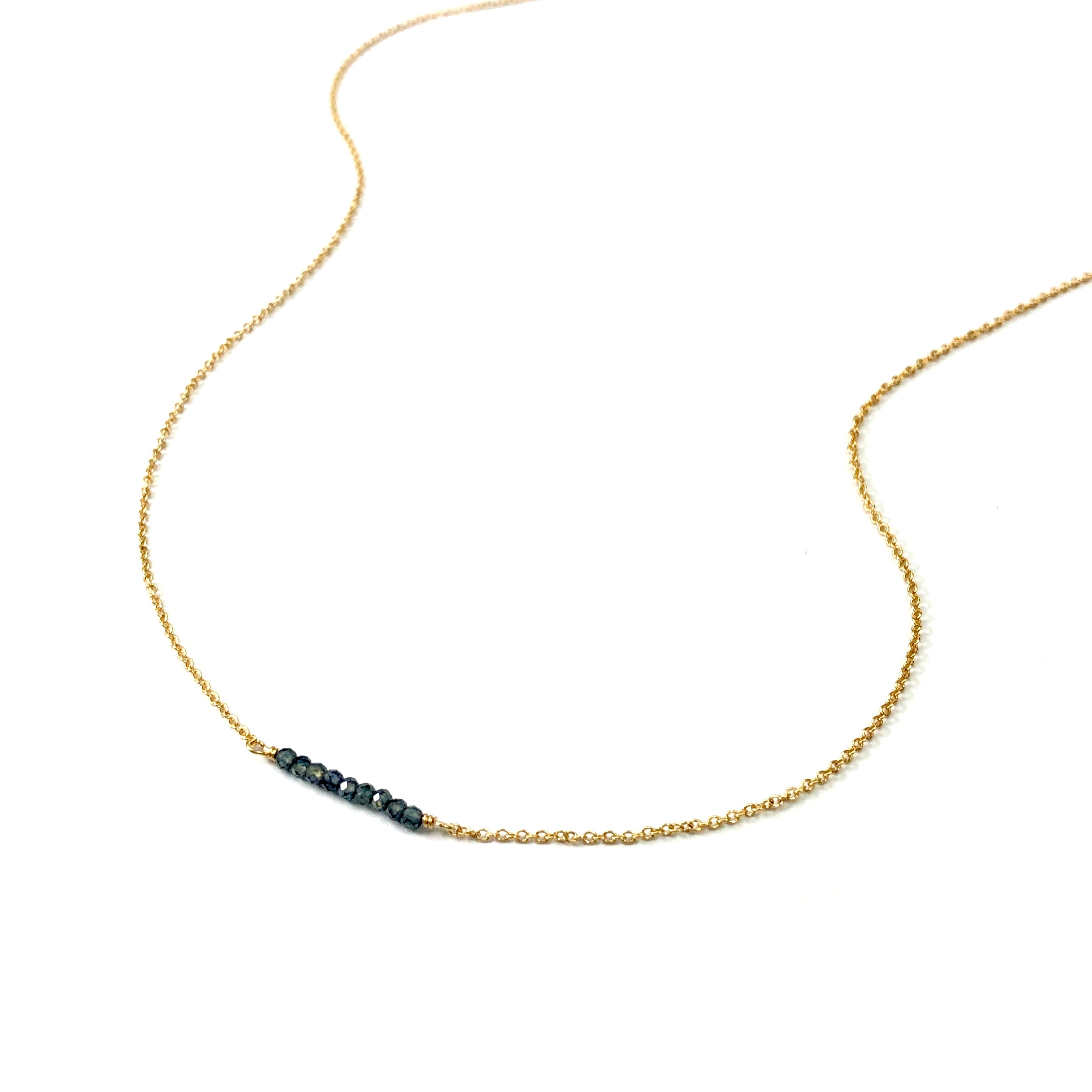 Sapphire Bar Necklace