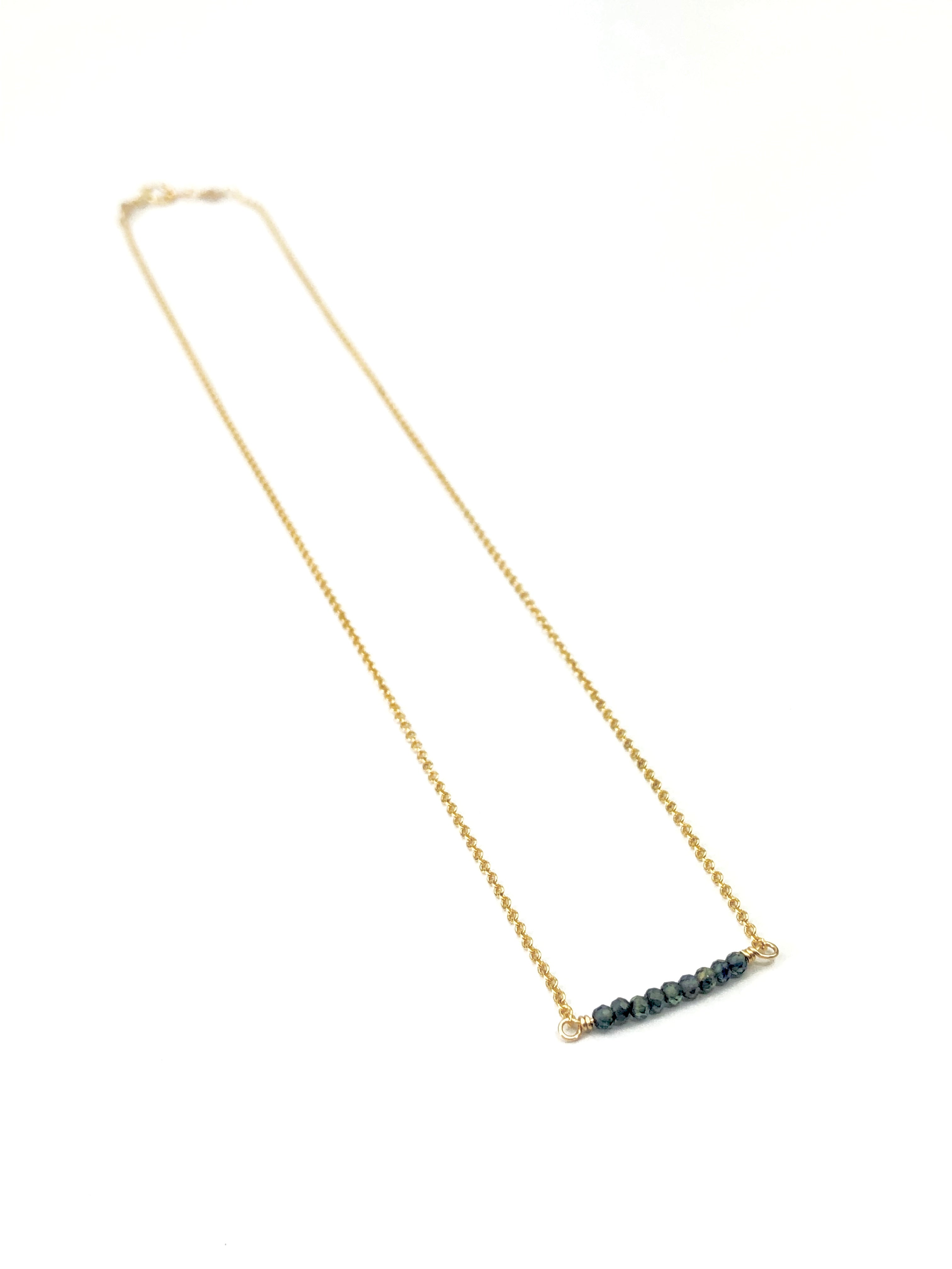 Sapphire Bar Necklace